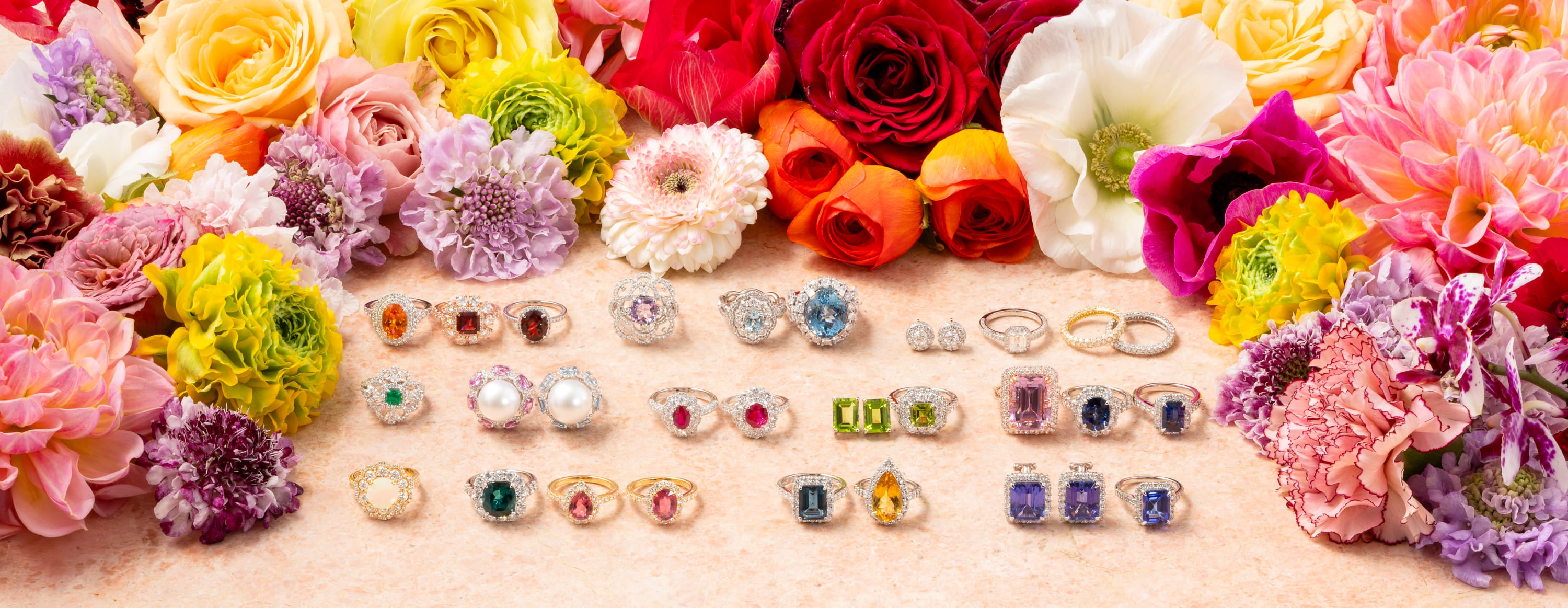 8月誕生石 - ペリドット / スピネル