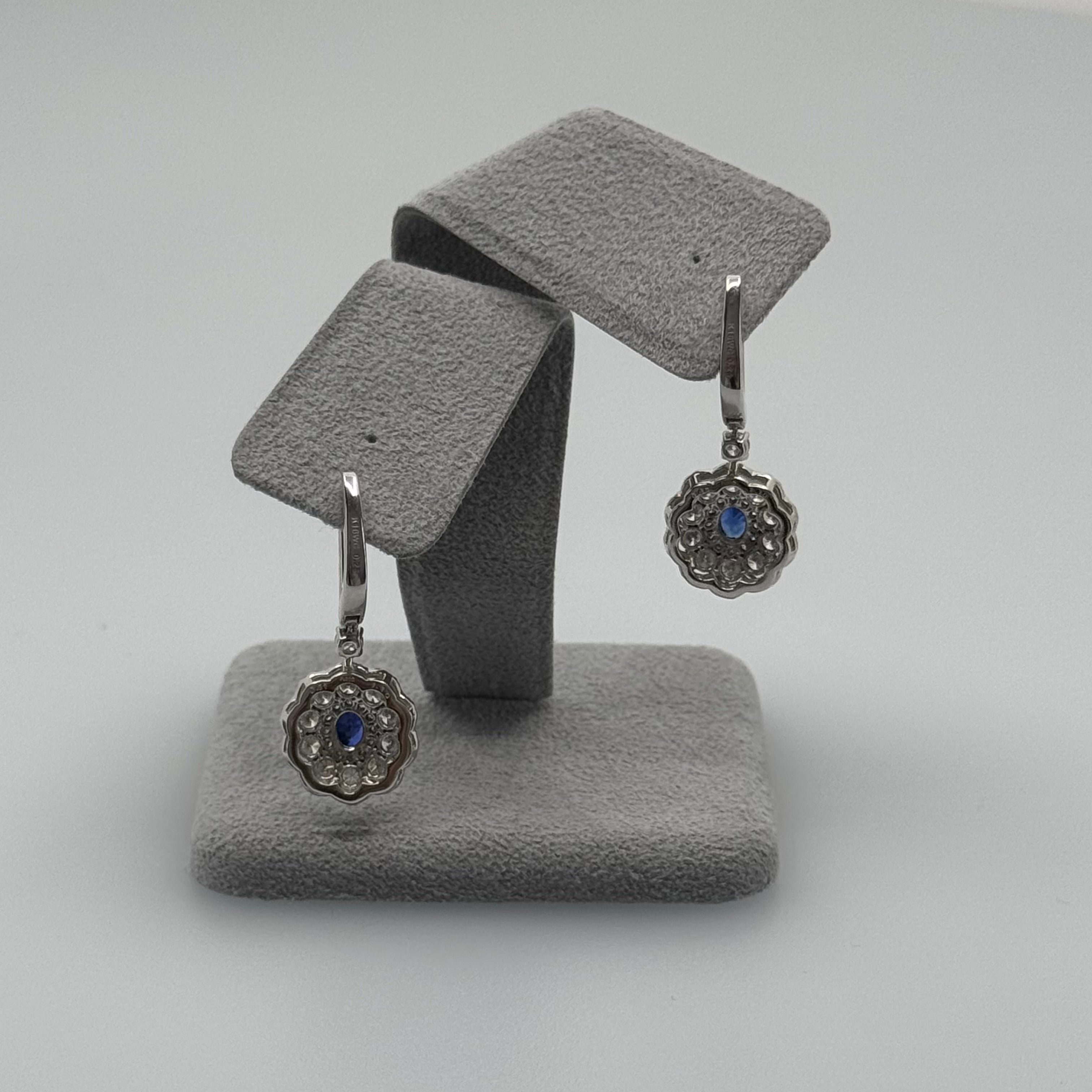 ［ダリアの羽］ピアス ブルーサファイア