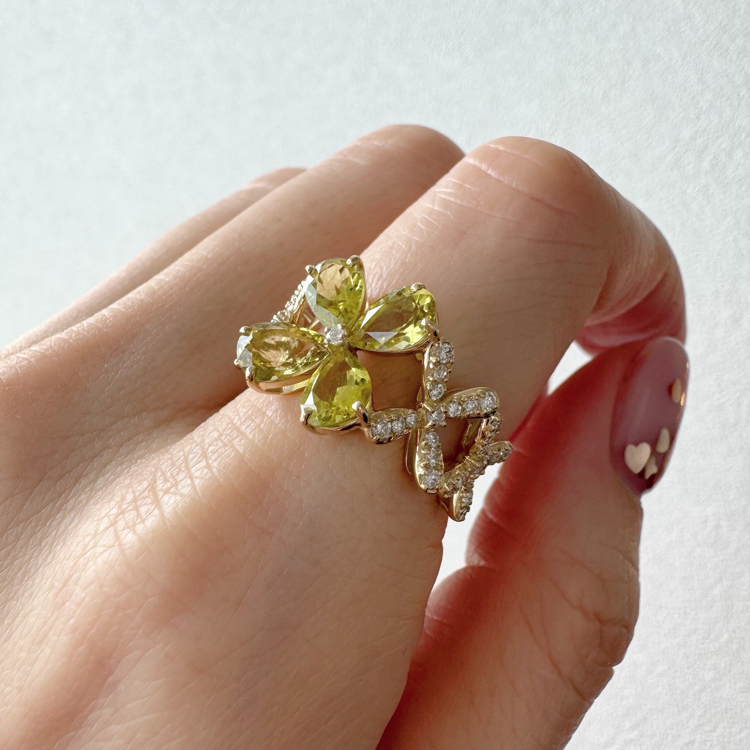 ［クロシェ］リング カナリートルマリン 2ct PS