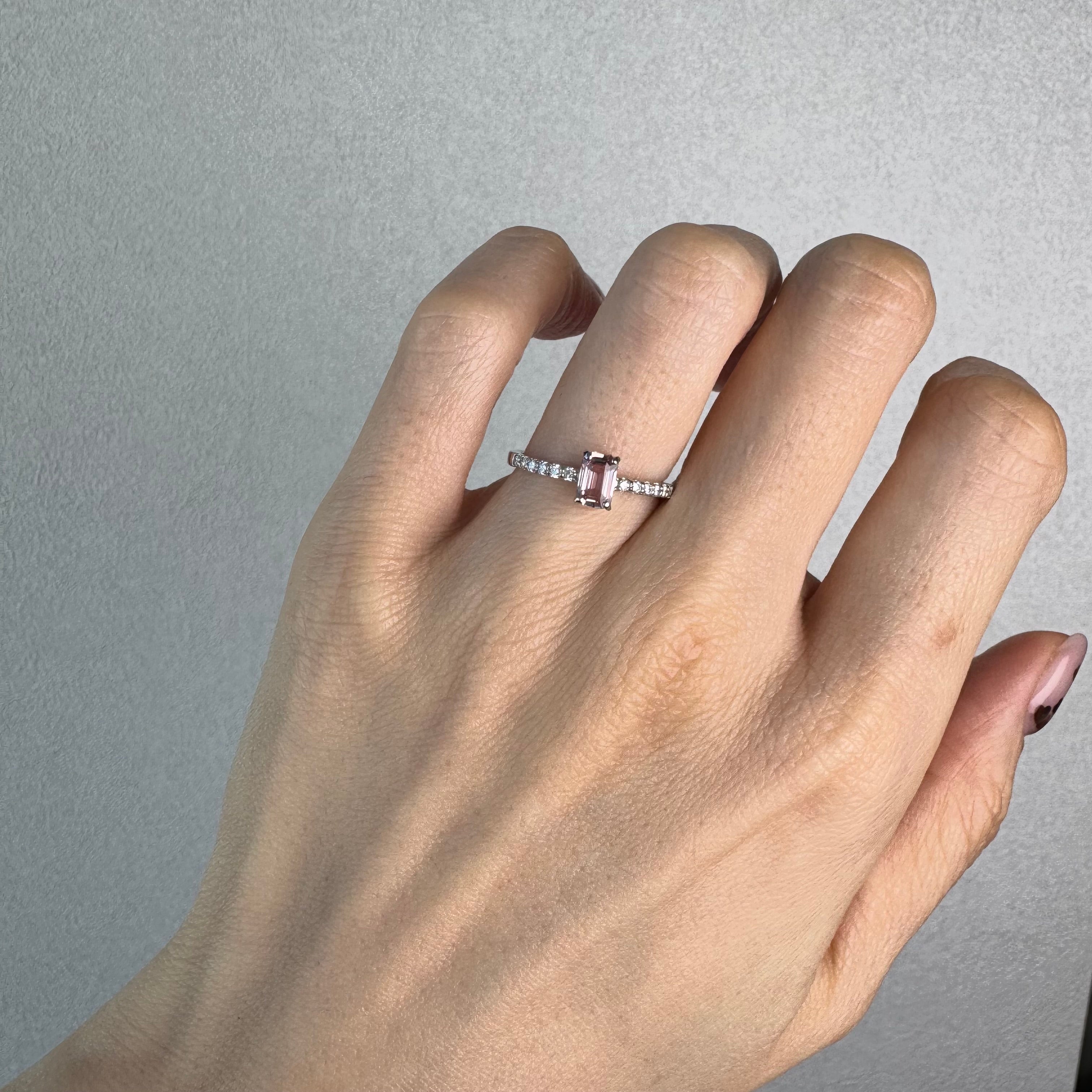 127［一点物］リング パパラチアサファイア 0.59ct SQ PT