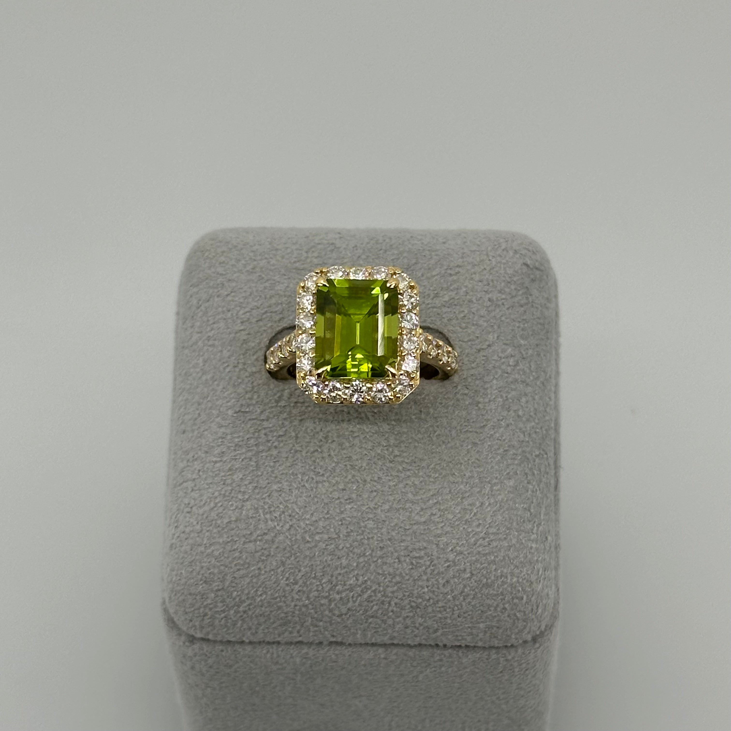 最終値下げ　e.m. ペリドットリング 一点物］リング ペリドット 4.4ct SQ K18YG – AYAKO SAKURAI