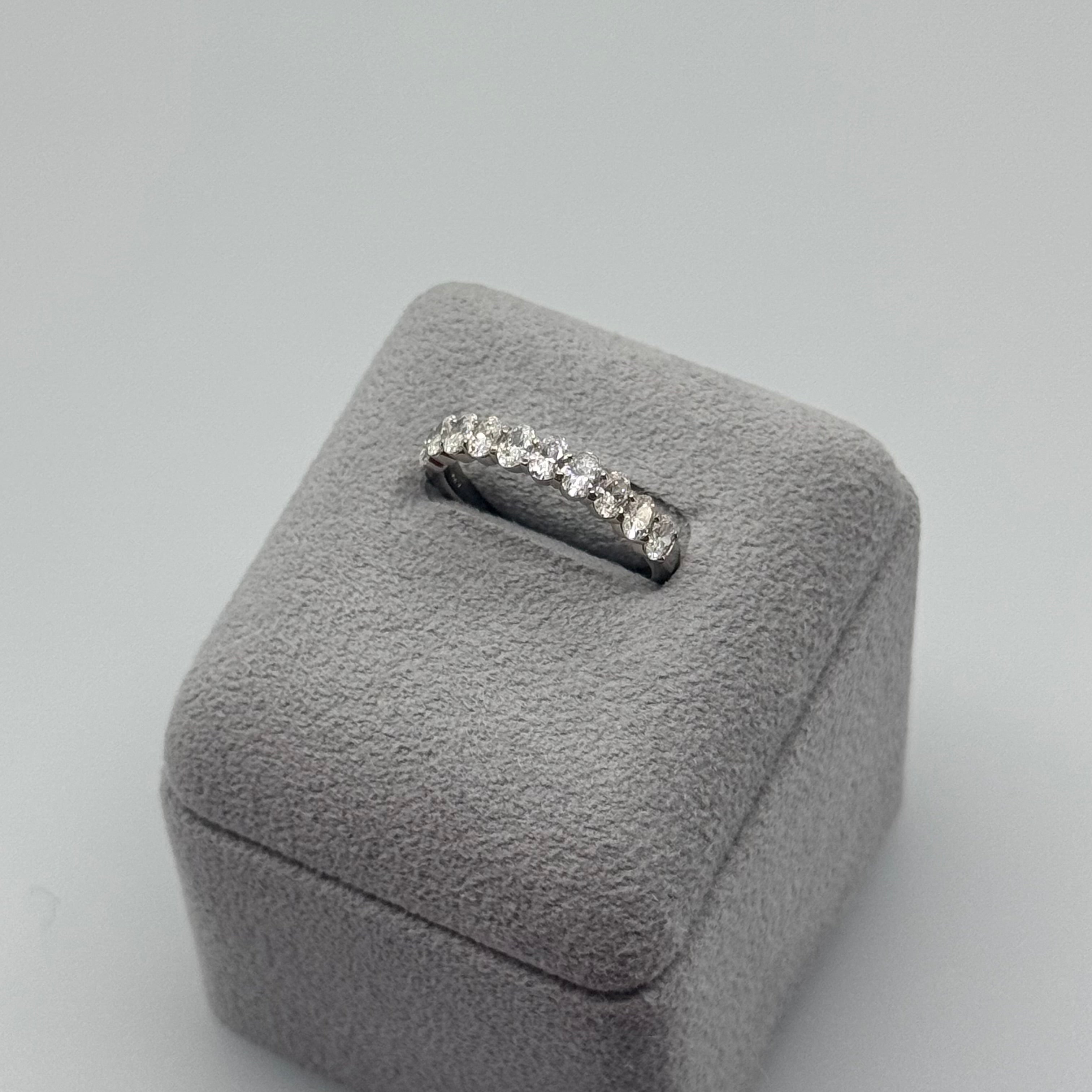 ［グレンヌ/ハーフエタニティ］リング ダイヤ 1pc0.1ct×10pc OV