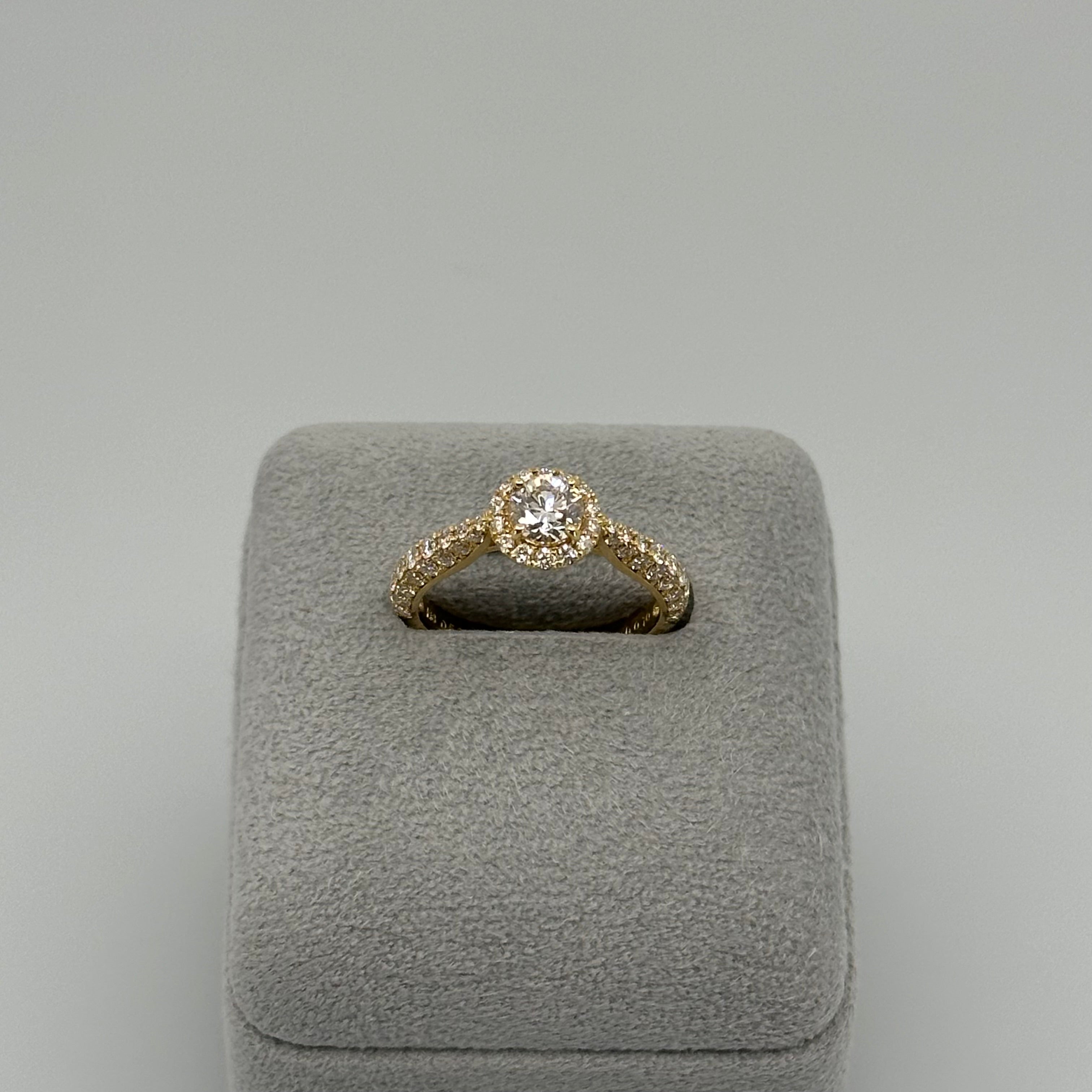 3［一点物/パリの小路］リング ダイヤ0.5ct前後 RO K18YG/PT