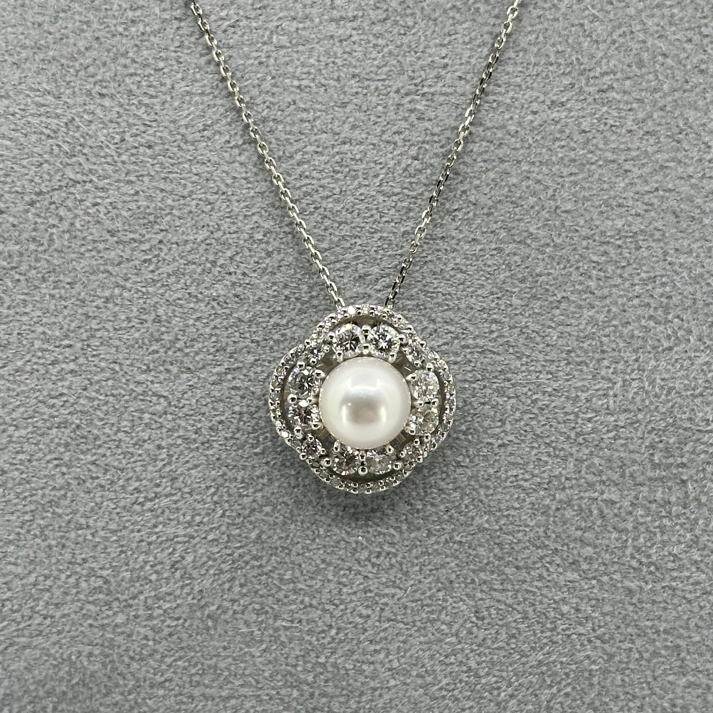 ［ジャルダン］ネックレス あこや真珠8mm