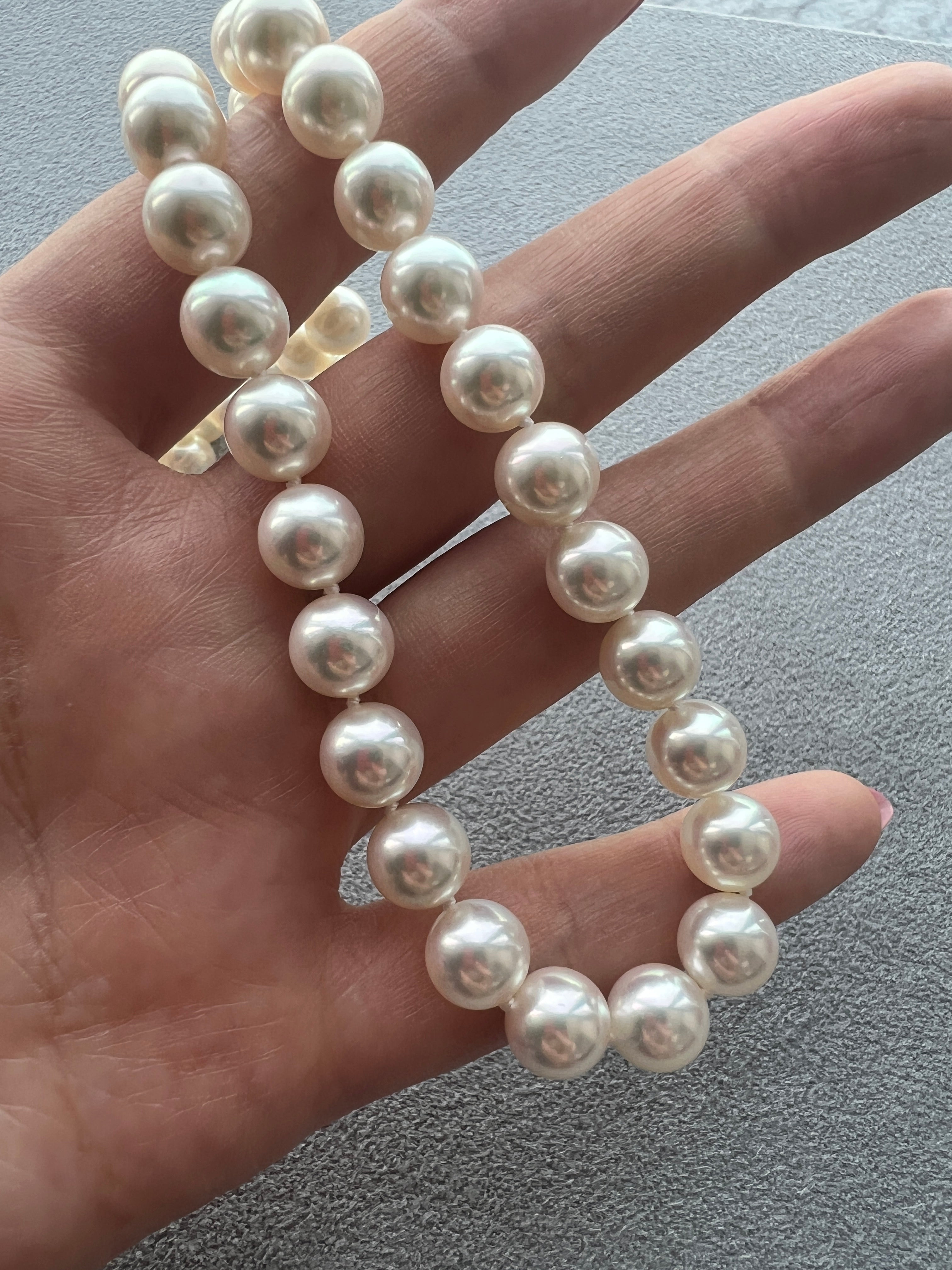 ［クラシックパールネックレス］あこや真珠8−8.5mm