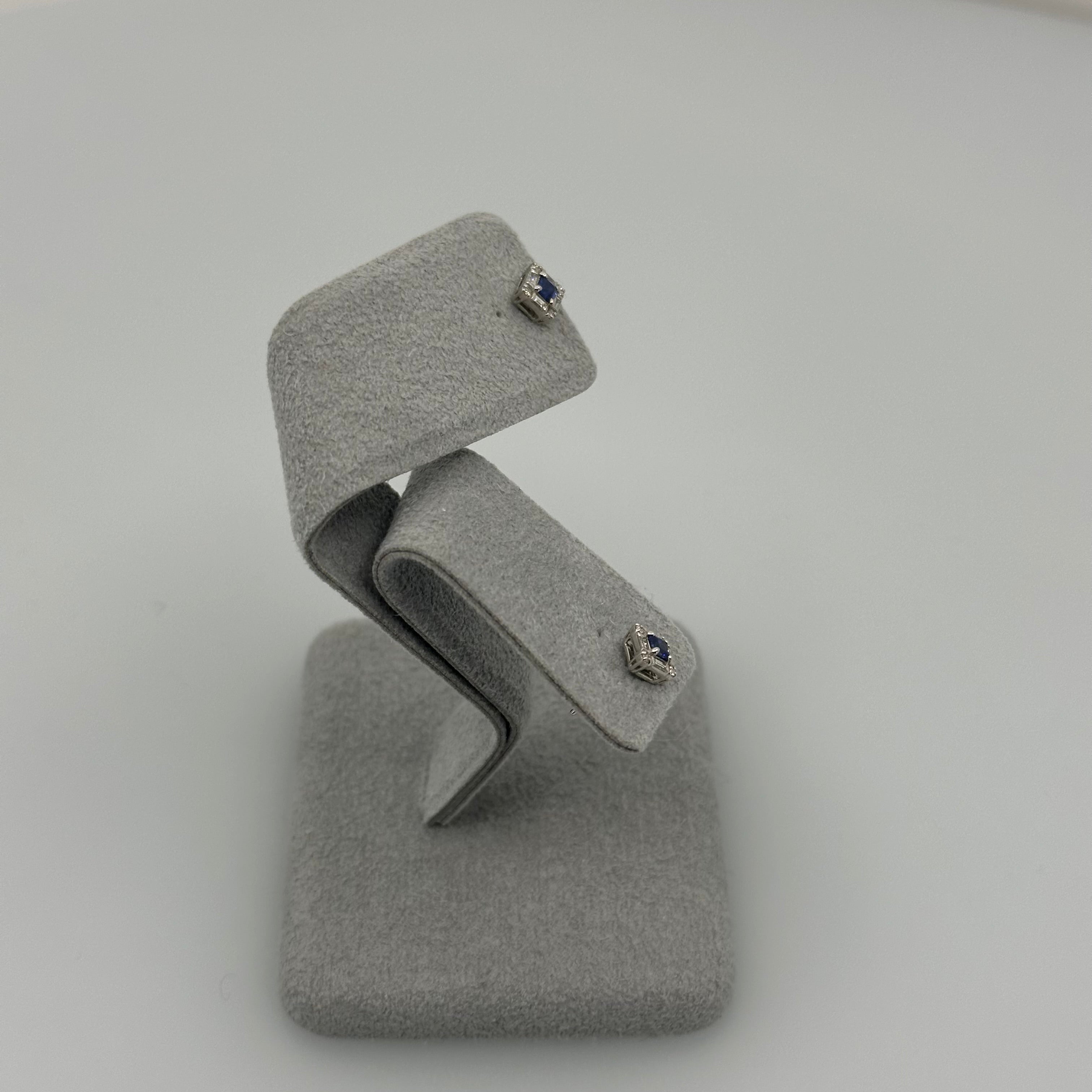 404［一点物］ピアス  ブルーサファイア 0.1ct×2 SQ