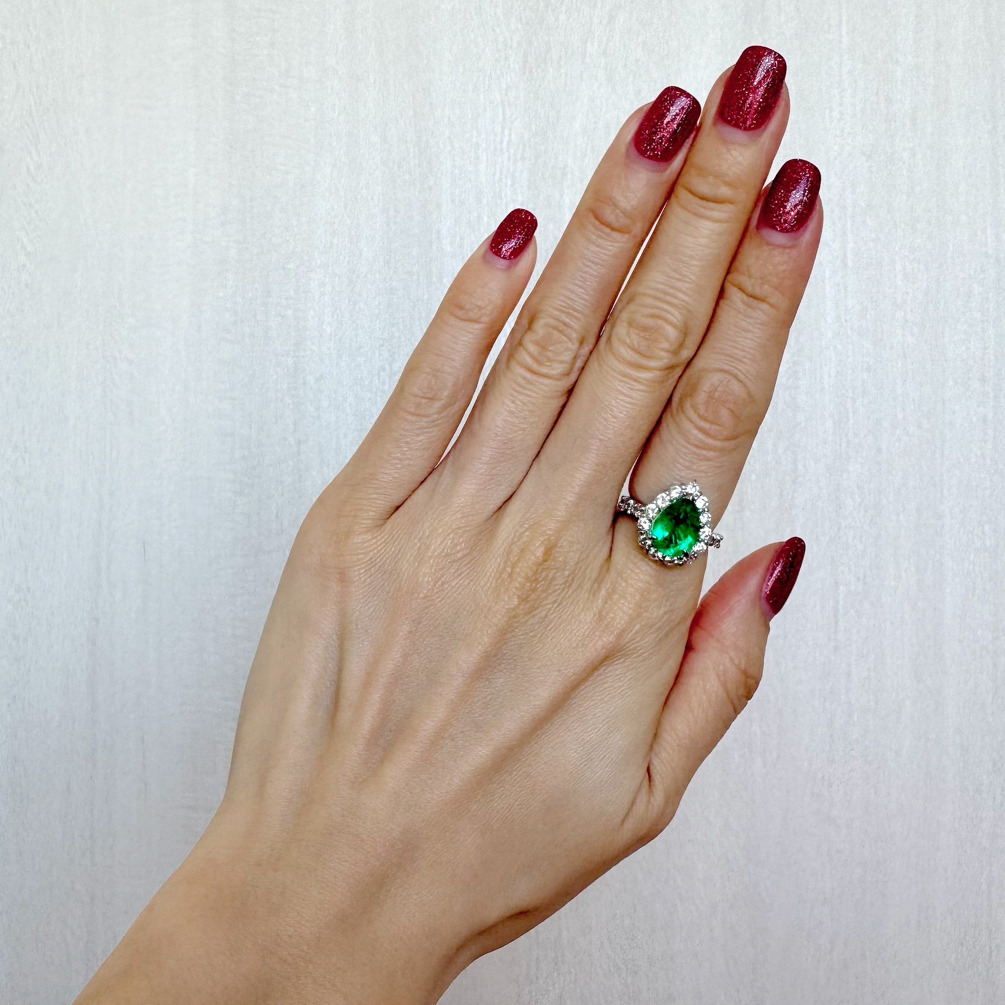 73［一点物］リング エメラルド 2.3ct PS PT