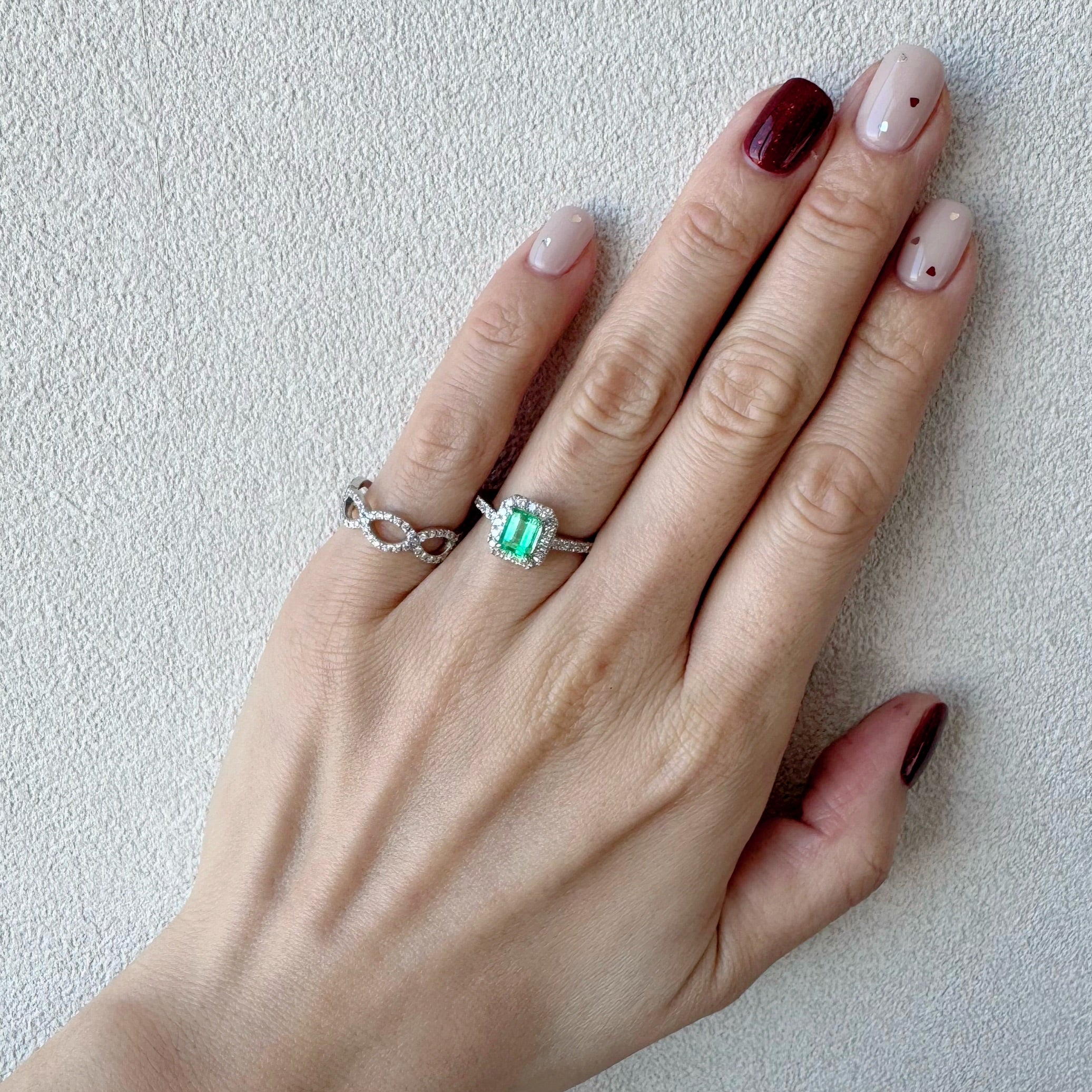 ［一点物］リング エメラルド 0.7ct SQ PT