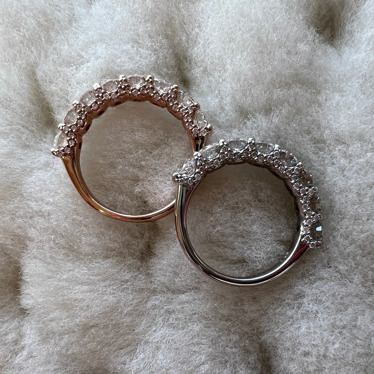 ハーフエタハーフパヴェリング〜0.2ct×8pc｜AYAKO SAKURAI（櫻井 彩子（サクライ アヤコ））公式通販サイト