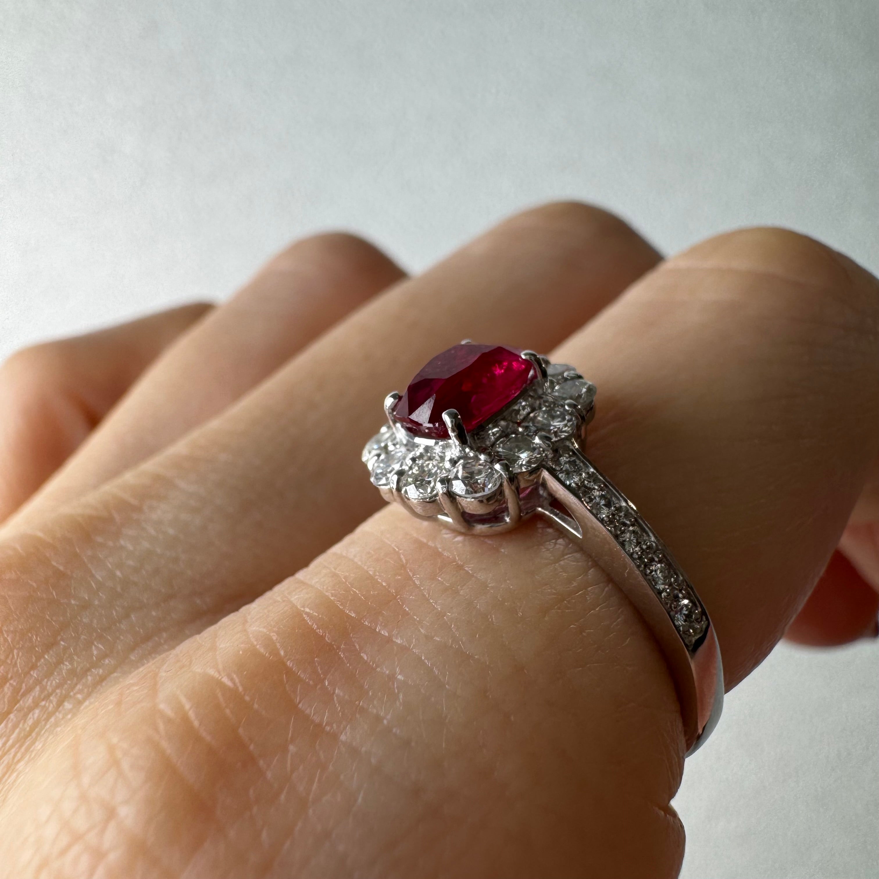 84［一点物］リング ルビー 1.1ct前後 OV PT