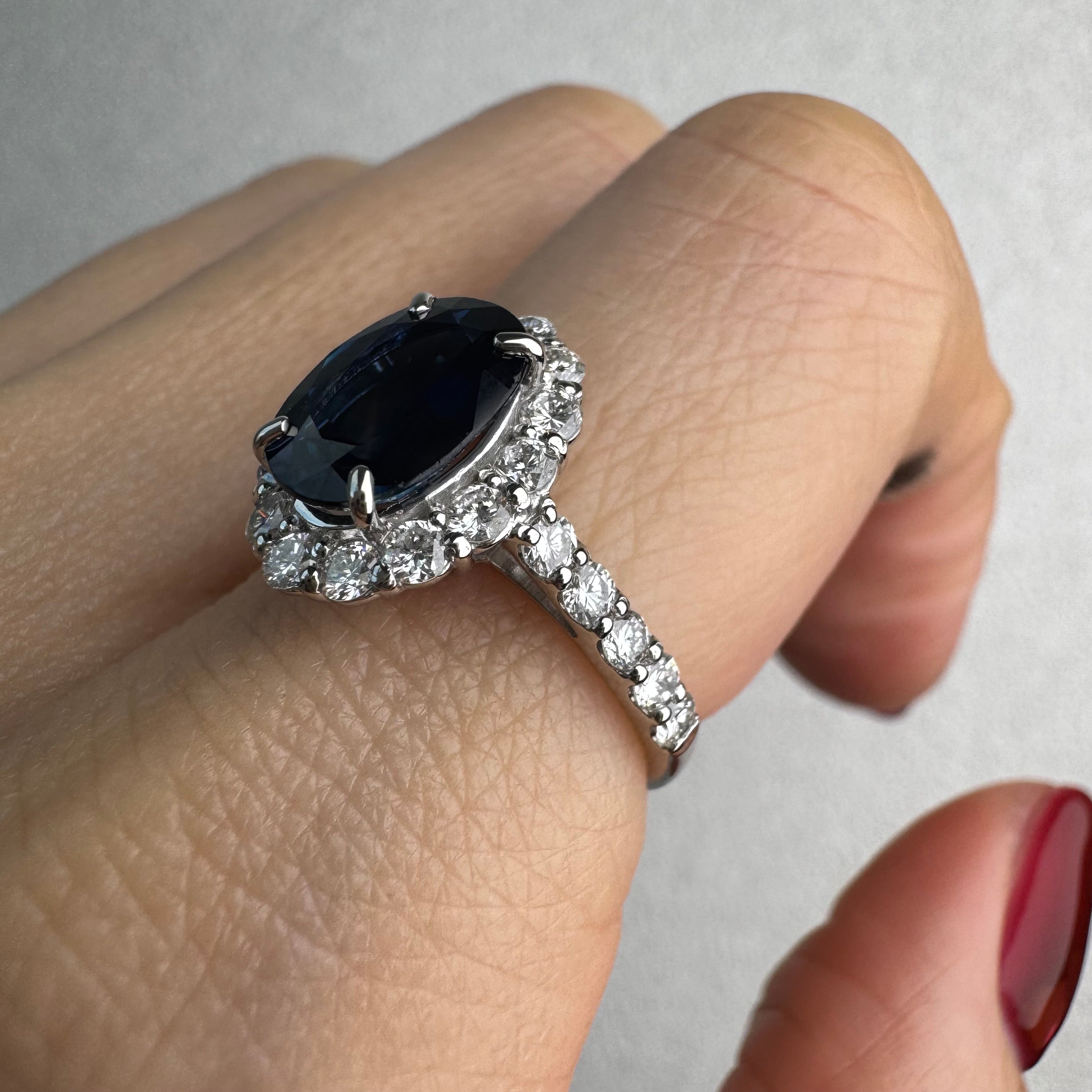 125［一点物］リング ブルーサファイア 2.2ct前後 OV PT