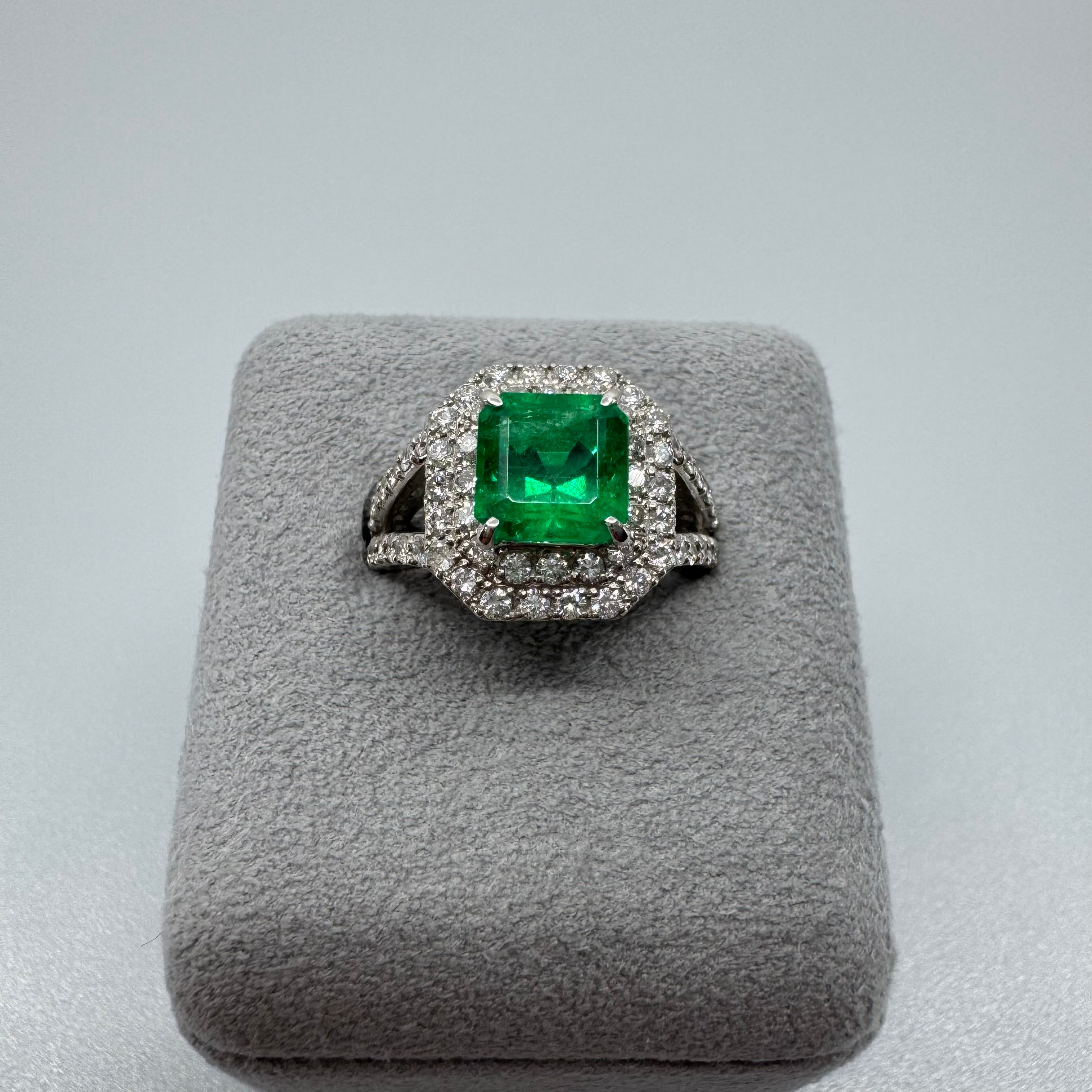 68［一点物］リング エメラルド 2.3ct SQ PT