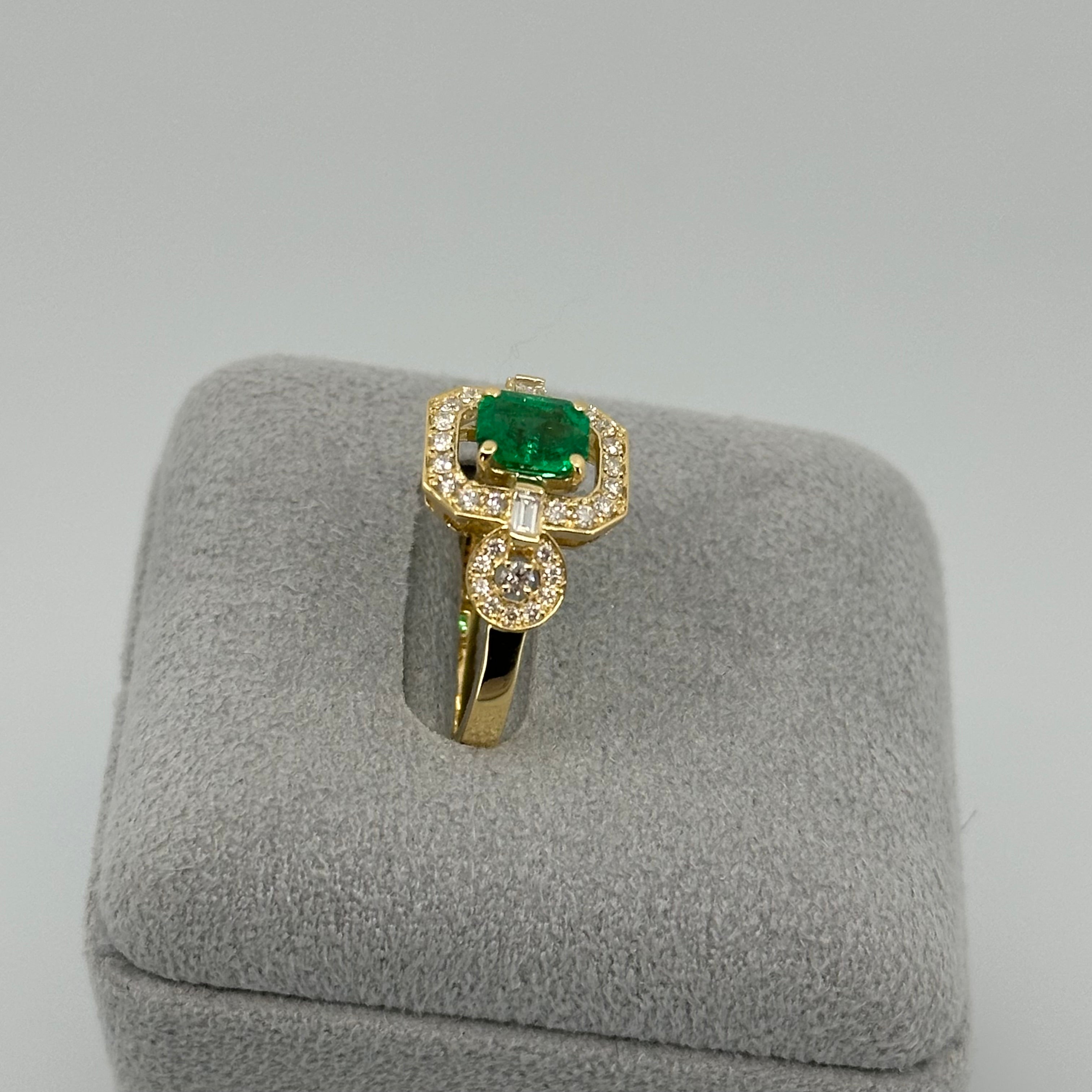 ［一点物］リング  エメラルド  0.75ct  EM YG