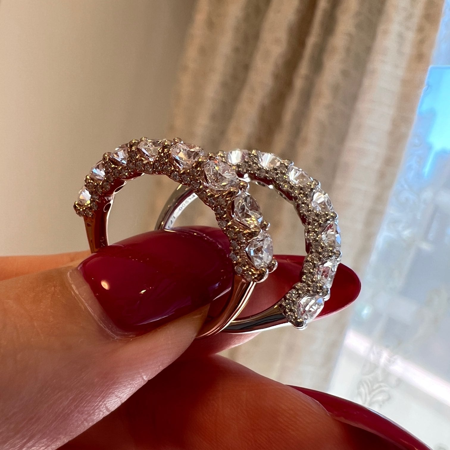 ハーフエタハーフパヴェリング〜0.2ct×8pc｜AYAKO SAKURAI（櫻井 彩子（サクライ アヤコ））公式通販サイト