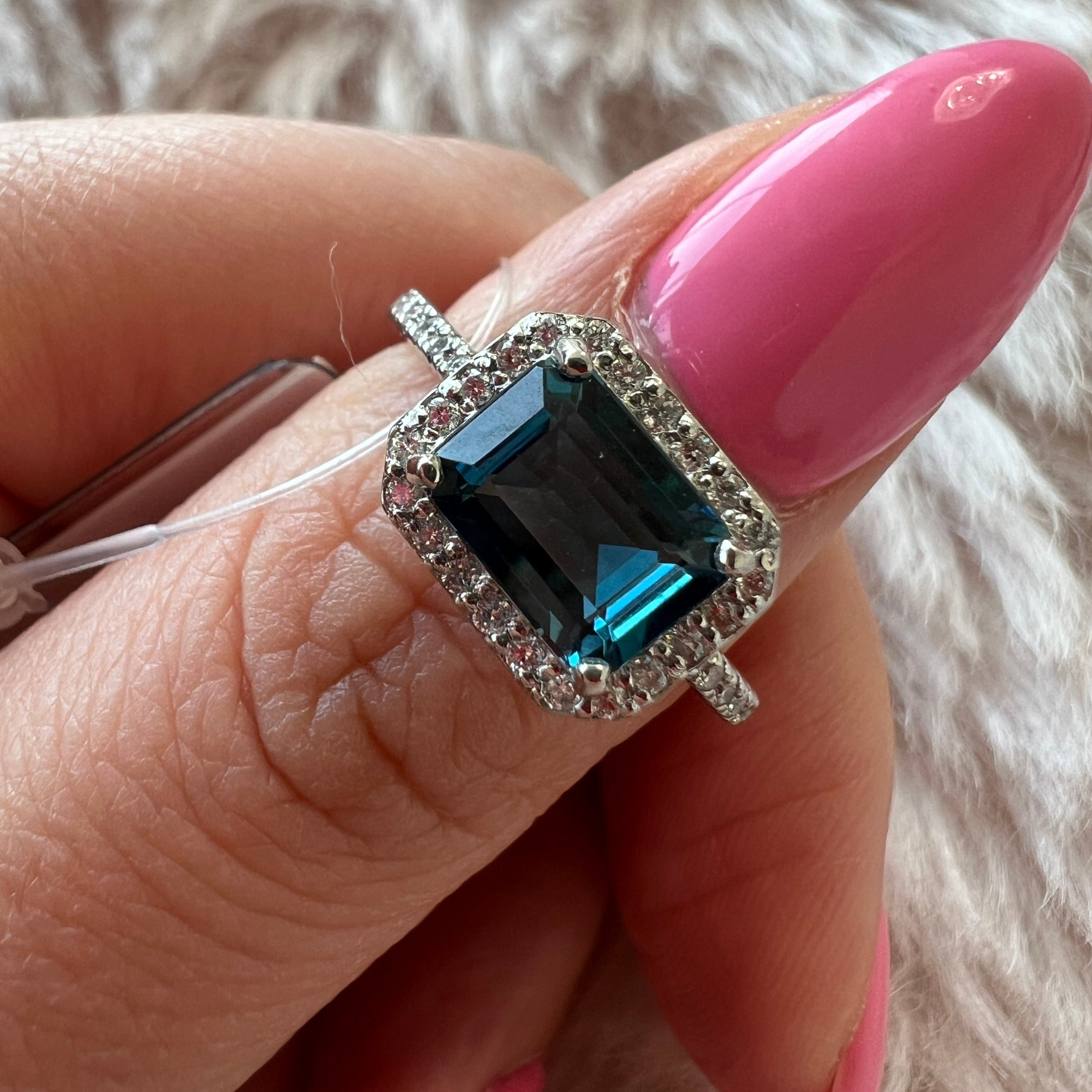 ［ベイビーマドンナ］リング ペリドット/ロンドンブルートパーズ