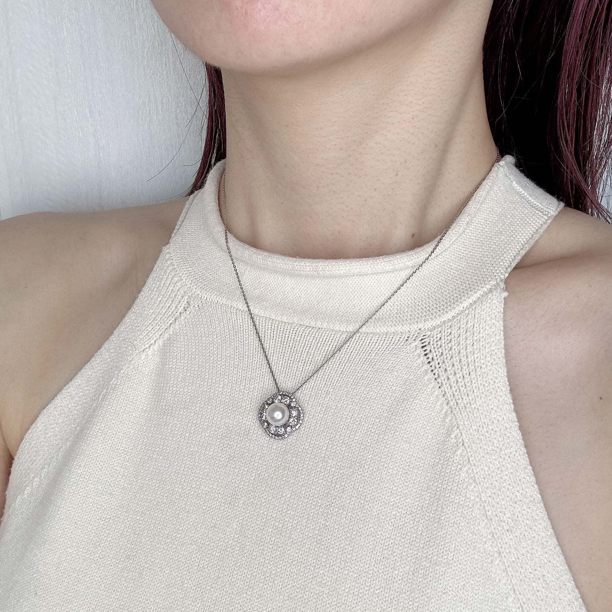 ［ジャルダン］ネックレス あこや真珠8mm