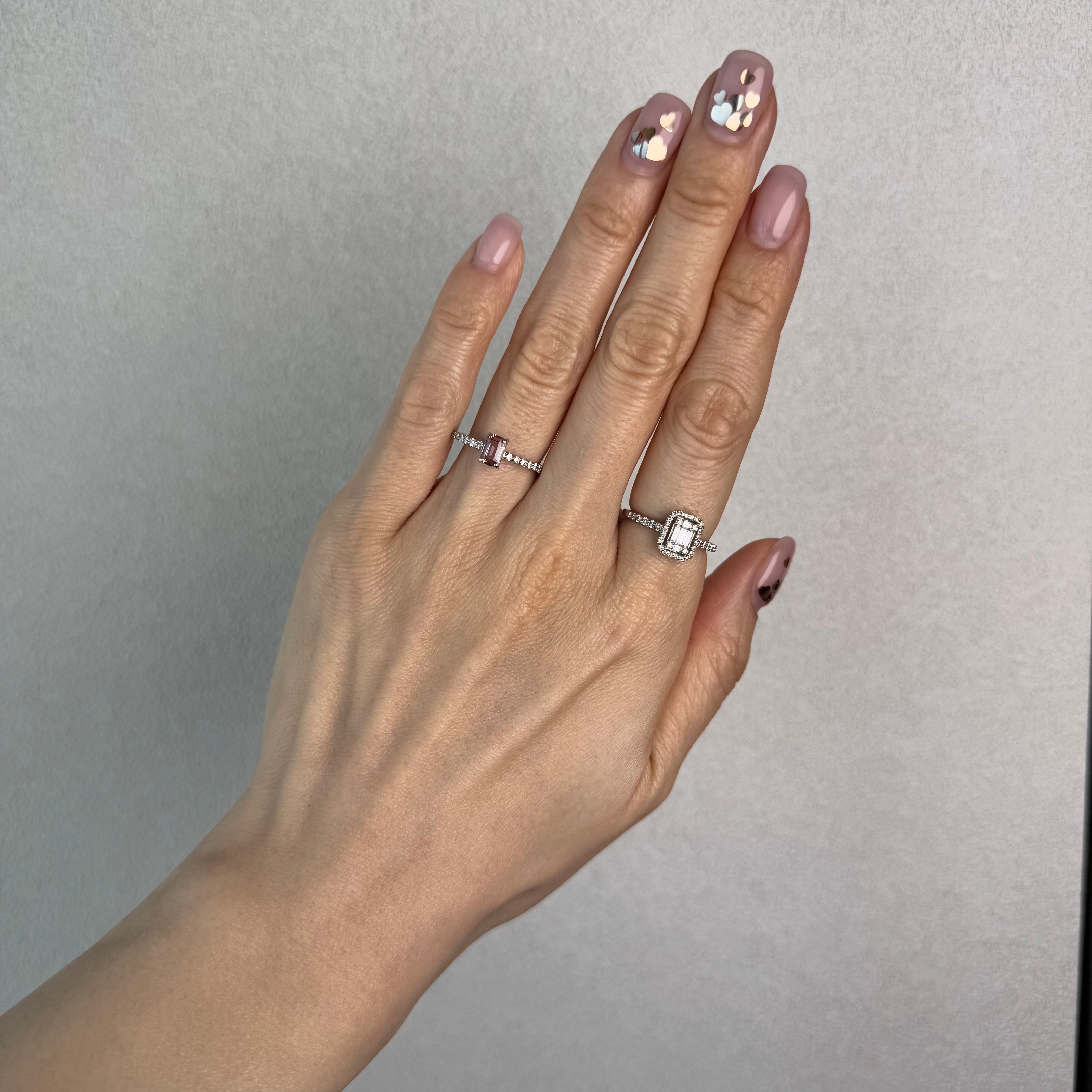 127［一点物］リング パパラチアサファイア 0.59ct SQ PT