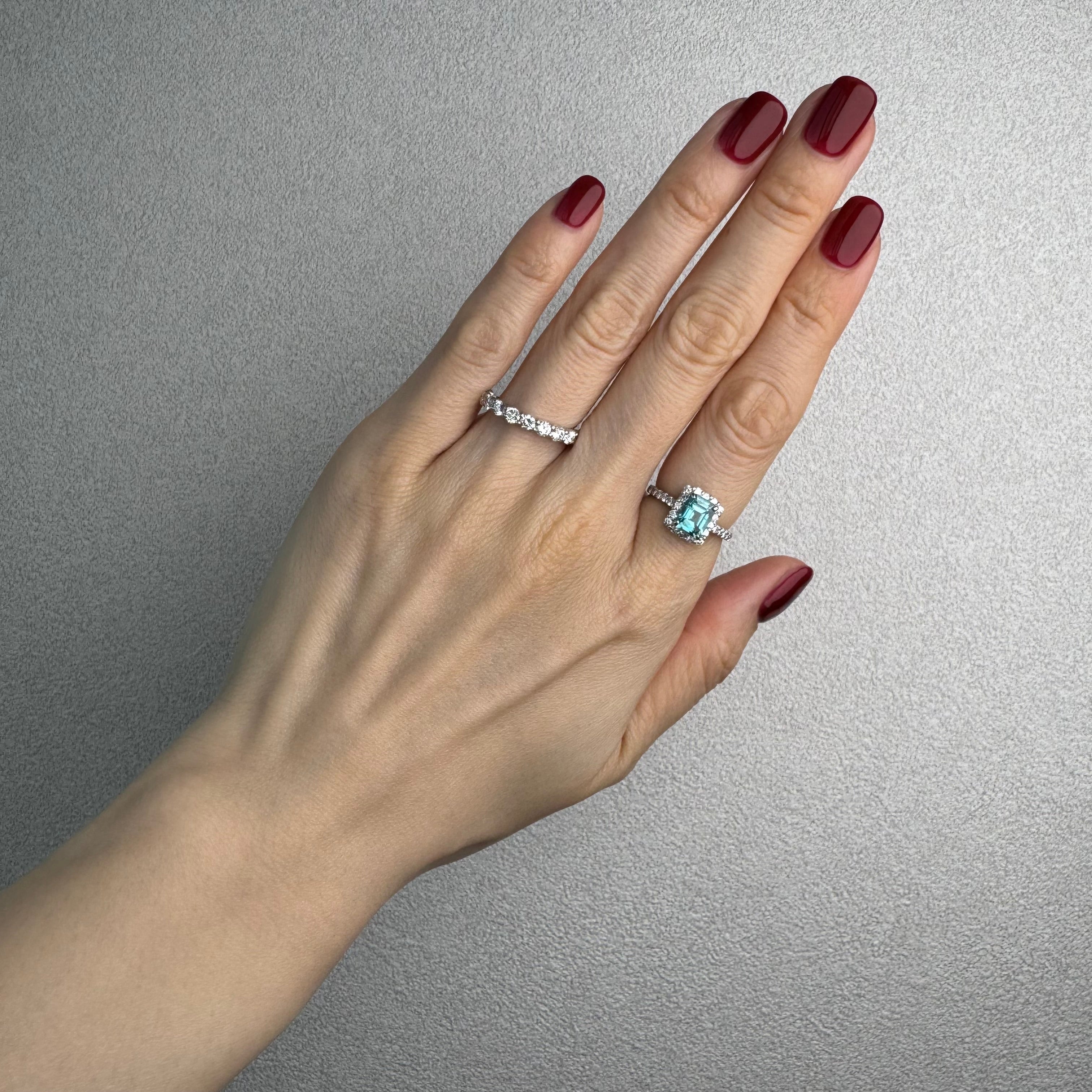 165［一点物］リング ジルコン 2.1ct前後 SQ PT