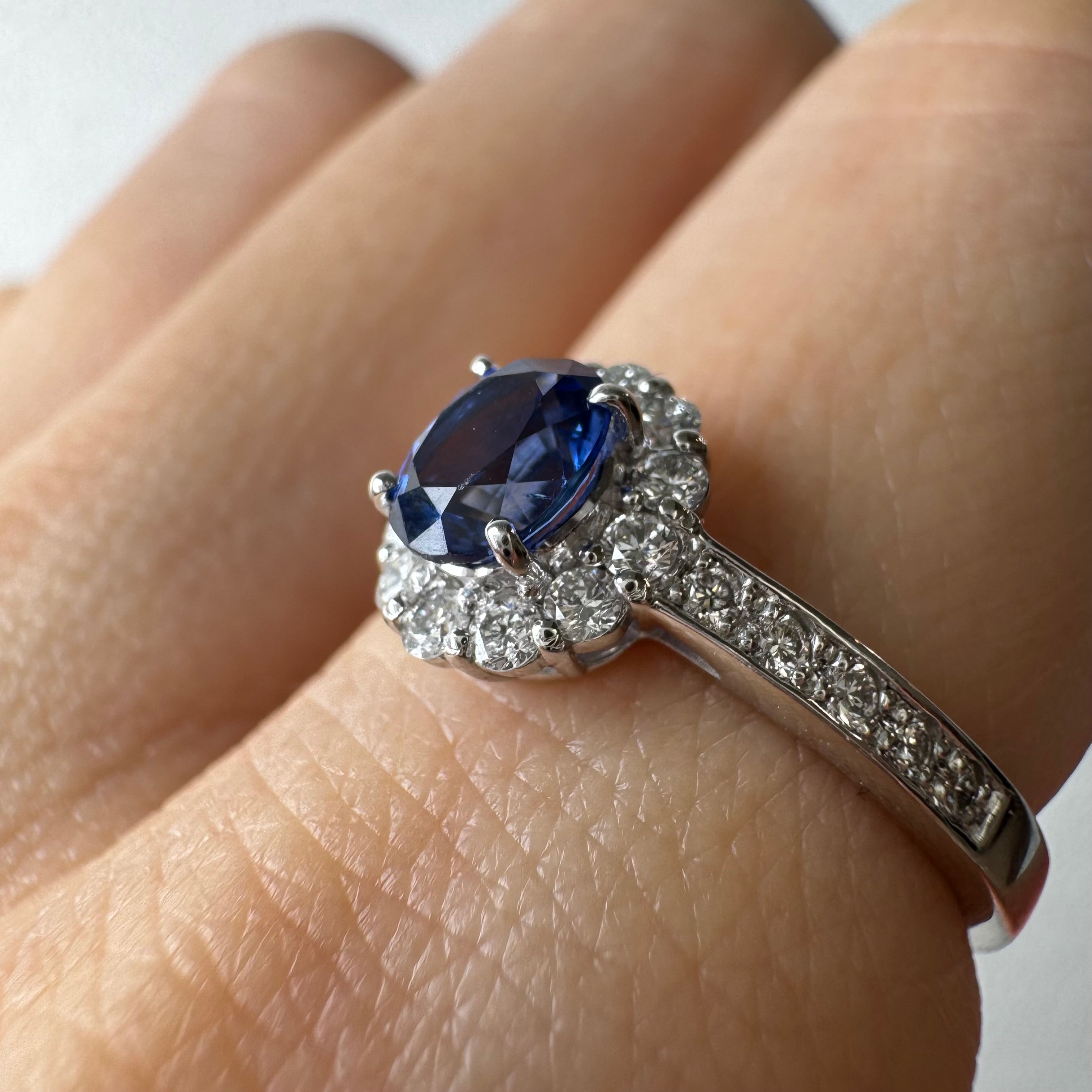 104［一点物］リング ブルーサファイア 0.7ct前後 OV PT