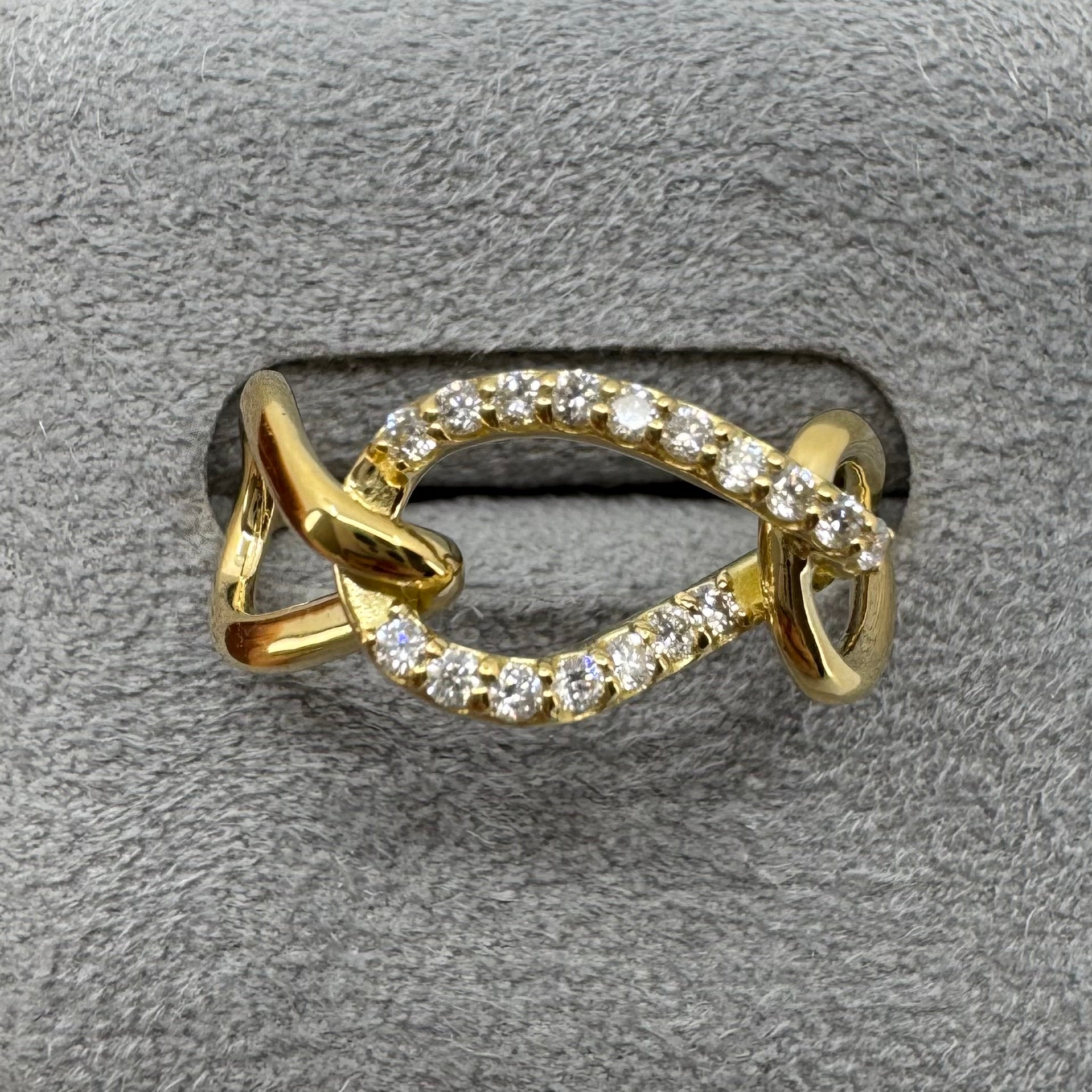 ［パズル］ ダイヤ リング 0.15ct