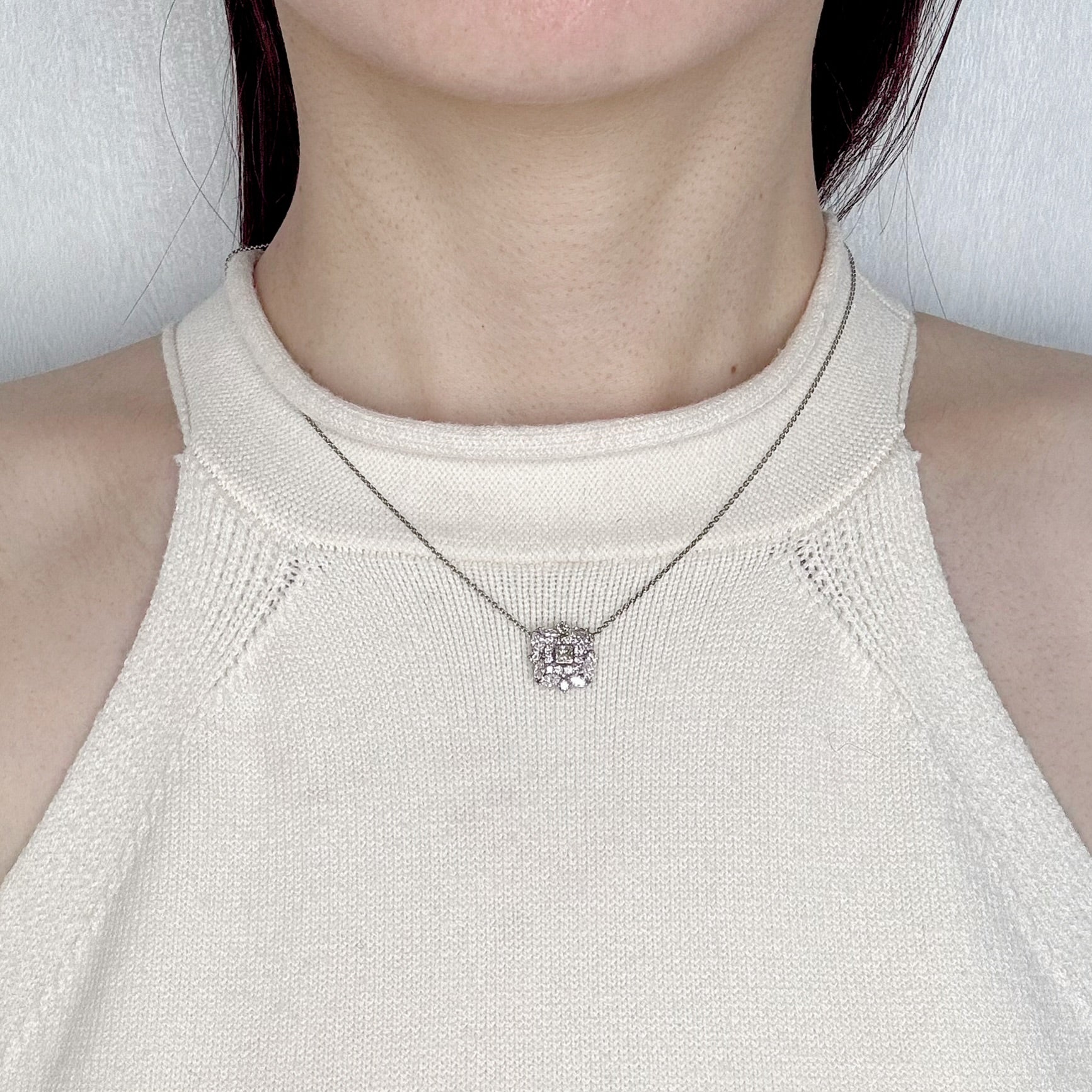 ［アラベスク］ネックレス ダイヤ