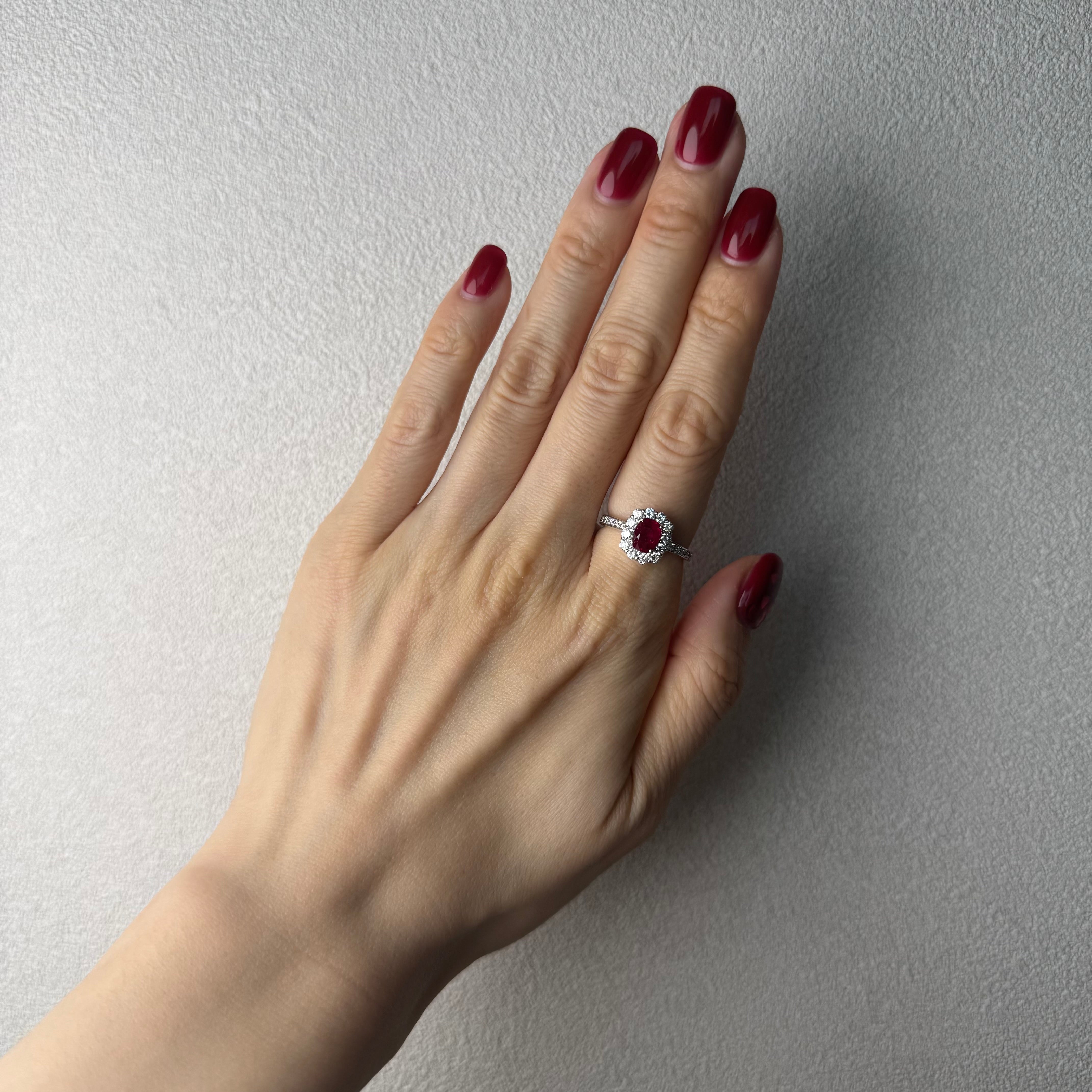 84［一点物］リング ルビー 1.1ct前後 OV PT