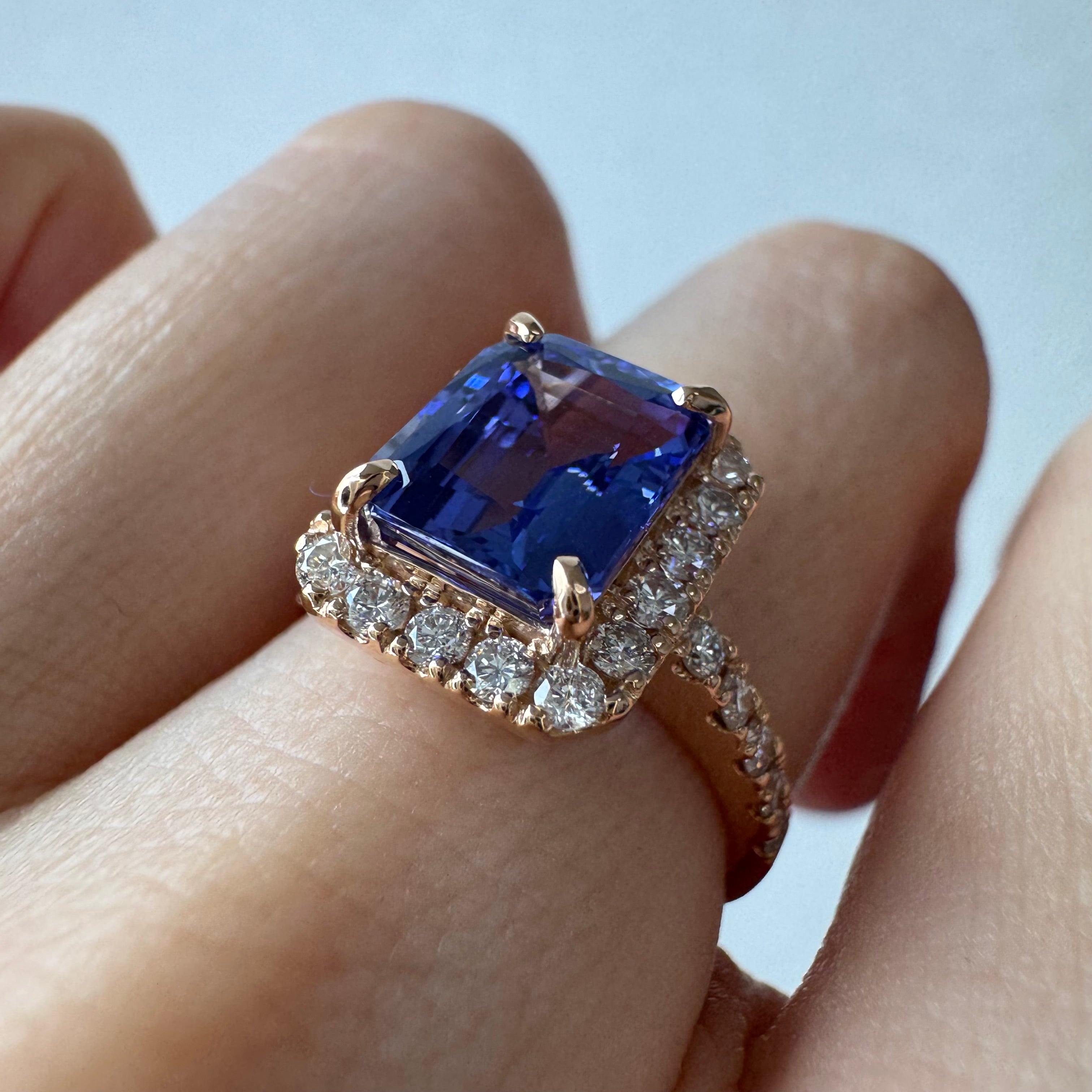 196［一点物］リング タンザナイト 2.9ct EM PG