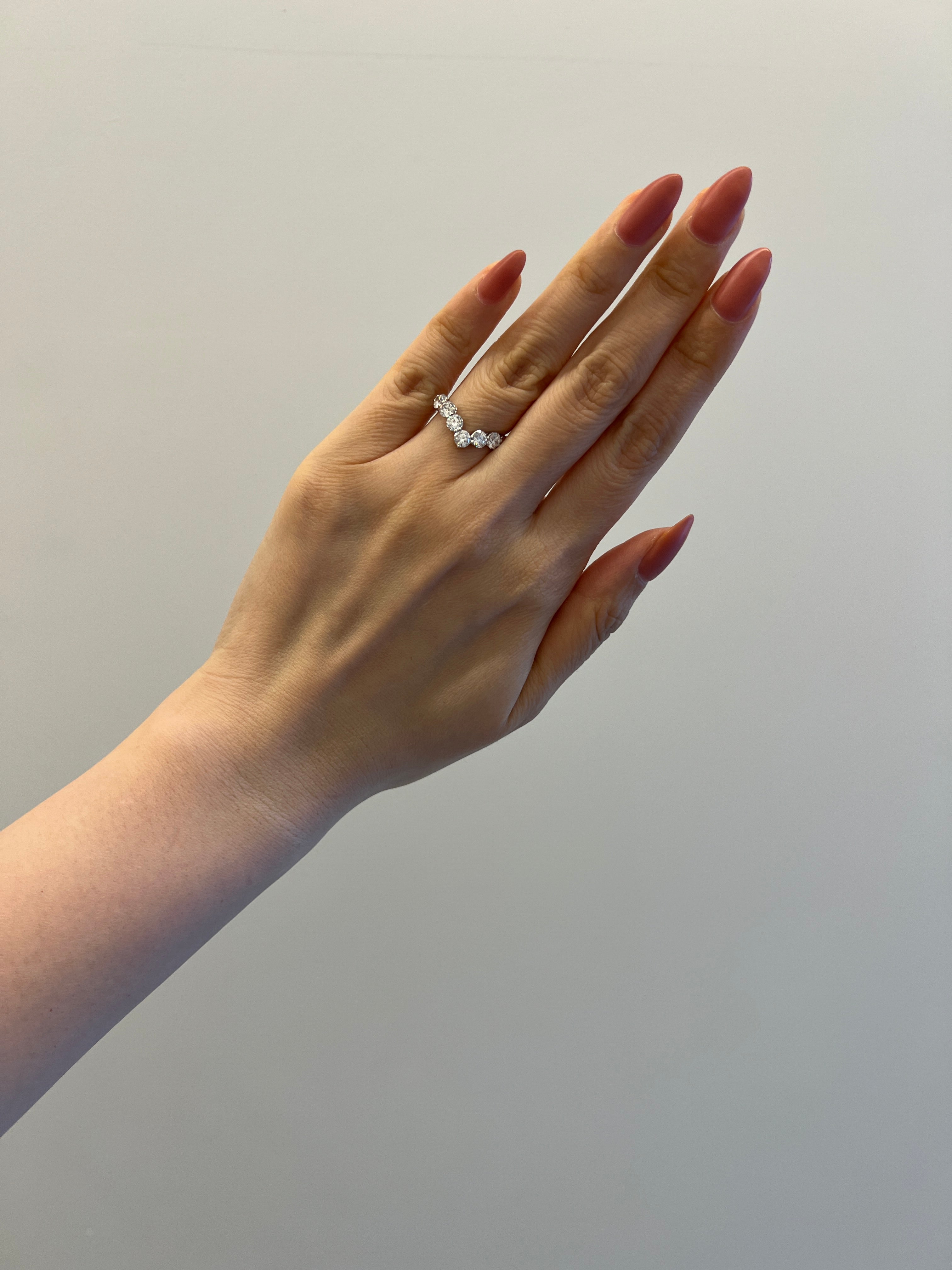 ［パピヨン］リング ダイヤ 1pc0.2ct×7pc