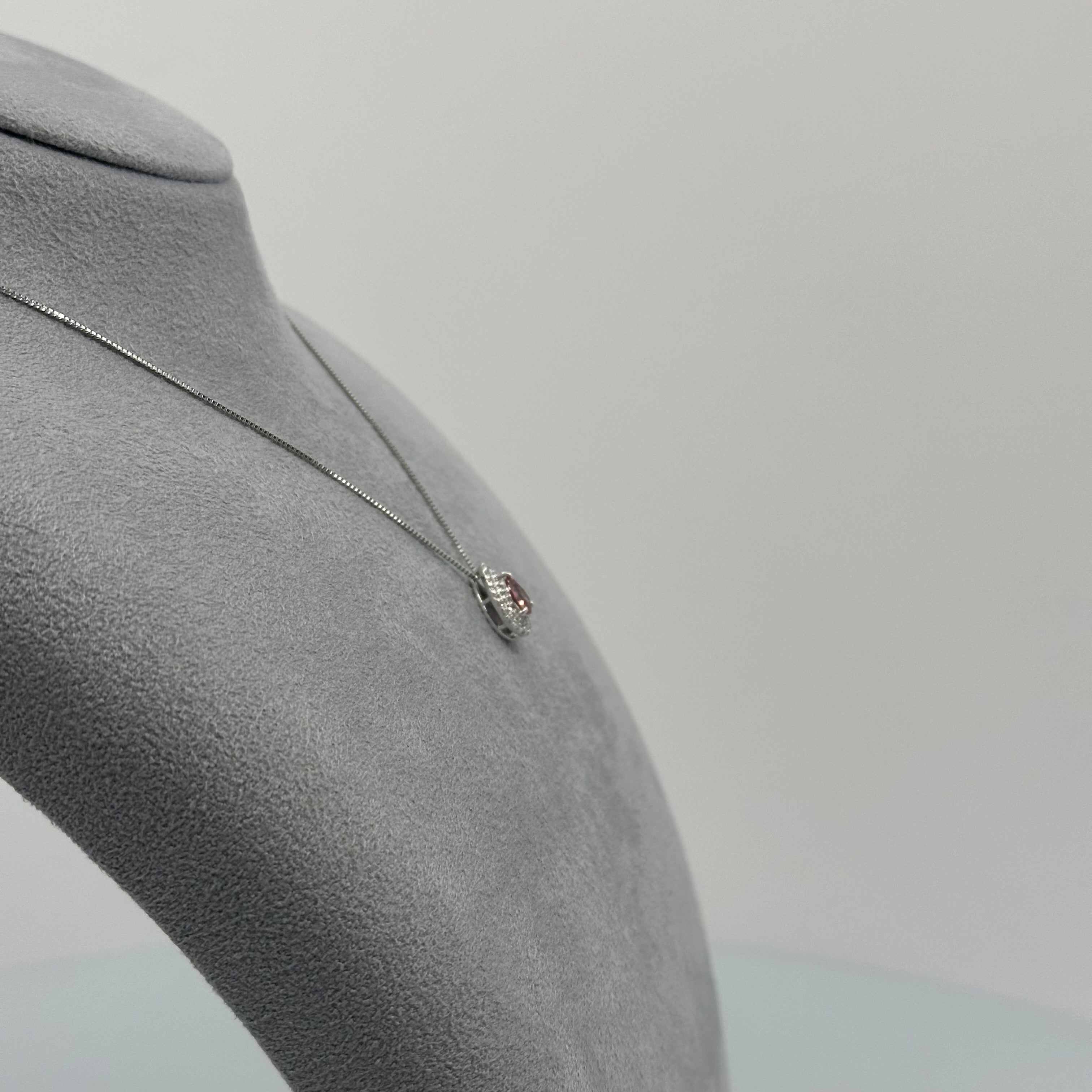 503［一点物］ネックレス  パパラチアサファイア 1.69ct PS PT