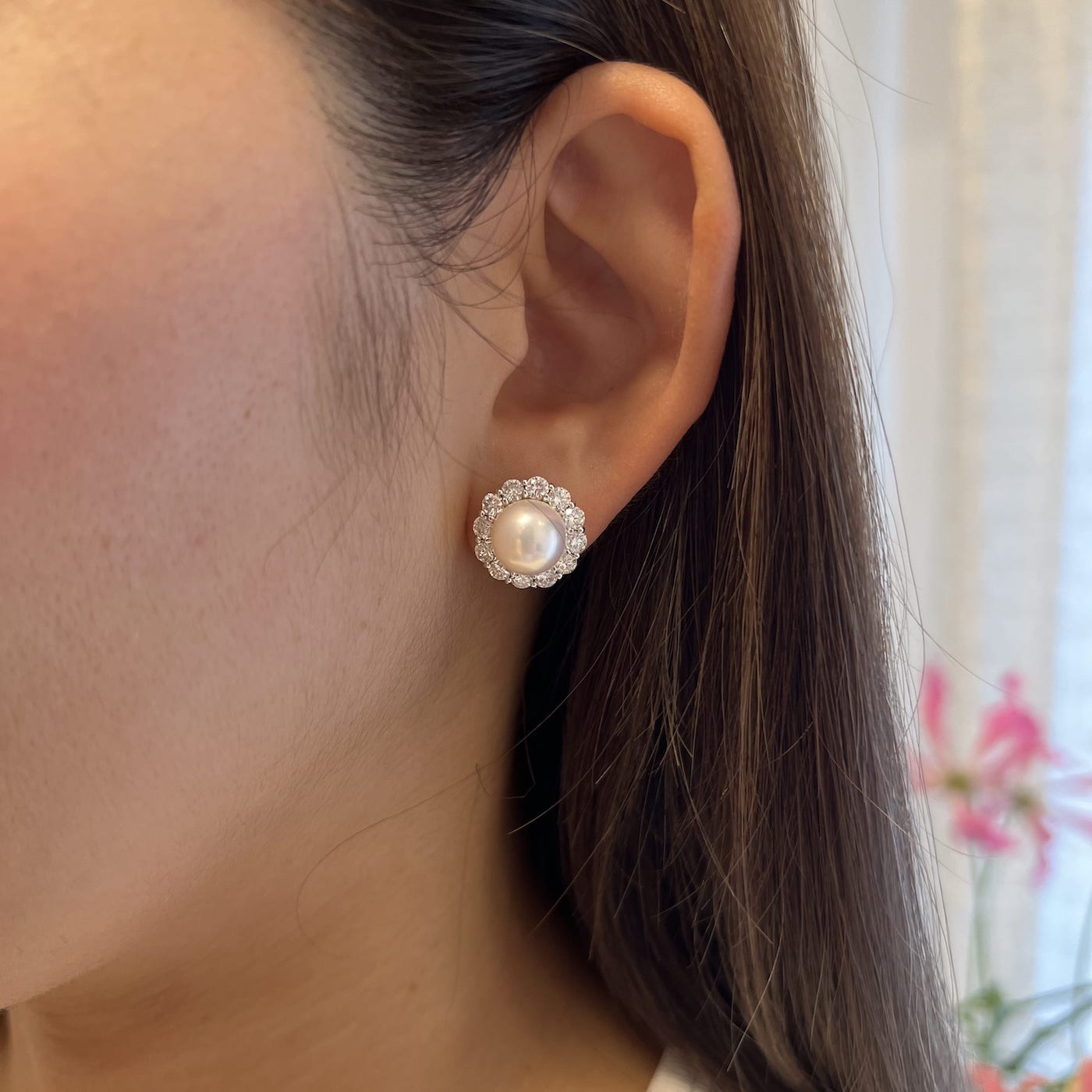 あこや真珠9ミリ キャサリン妃巻きピアス｜AYAKO SAKURAI（櫻井 彩子（サクライ アヤコ））公式通販サイト