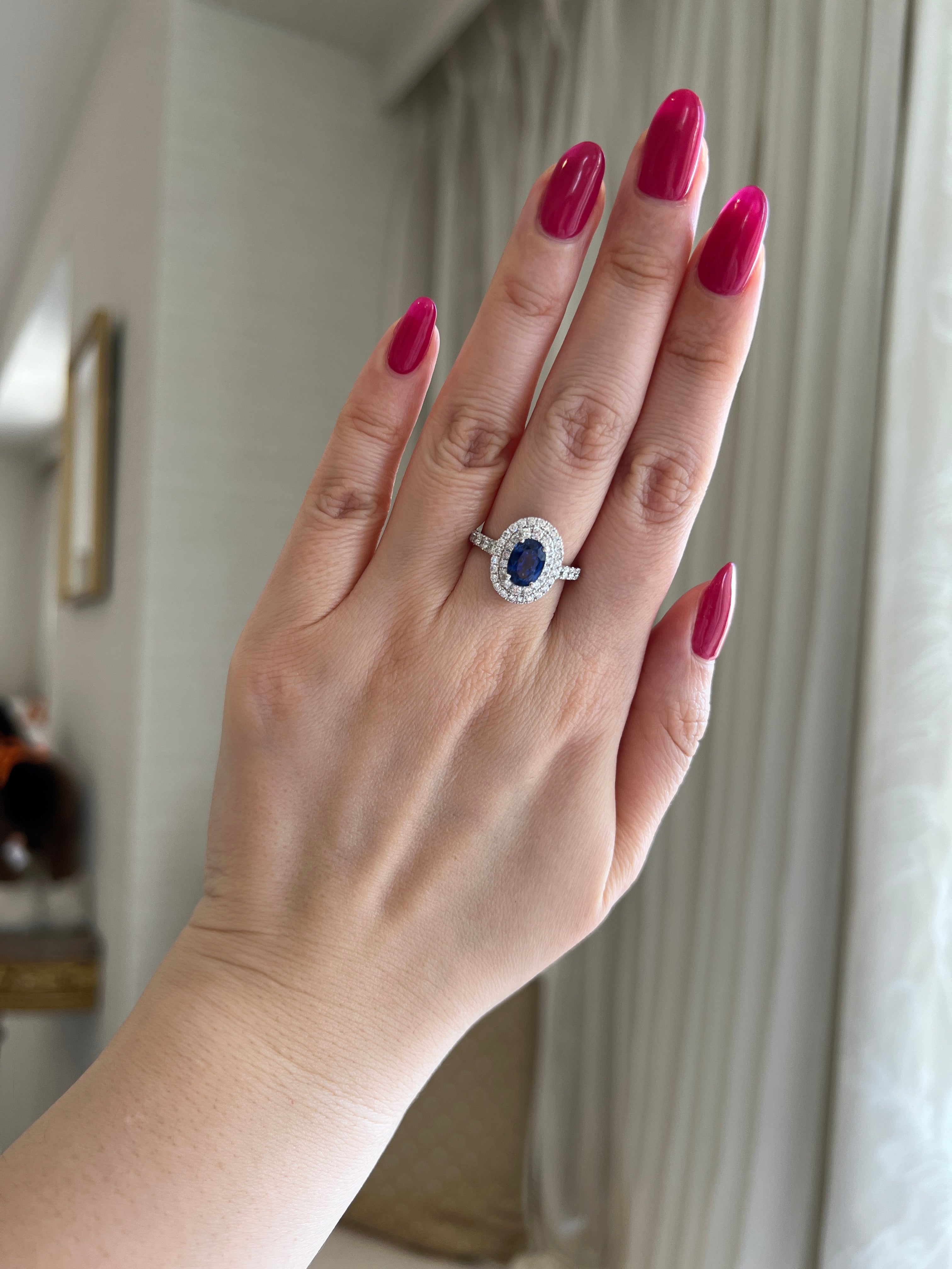 107-ファバン サファイア 中石1.6ct前後 PT OV リング〜ロイヤルブルーサファイア｜AYAKO SAKURAI（櫻井 彩子（サクライ アヤコ））公式通販サイト