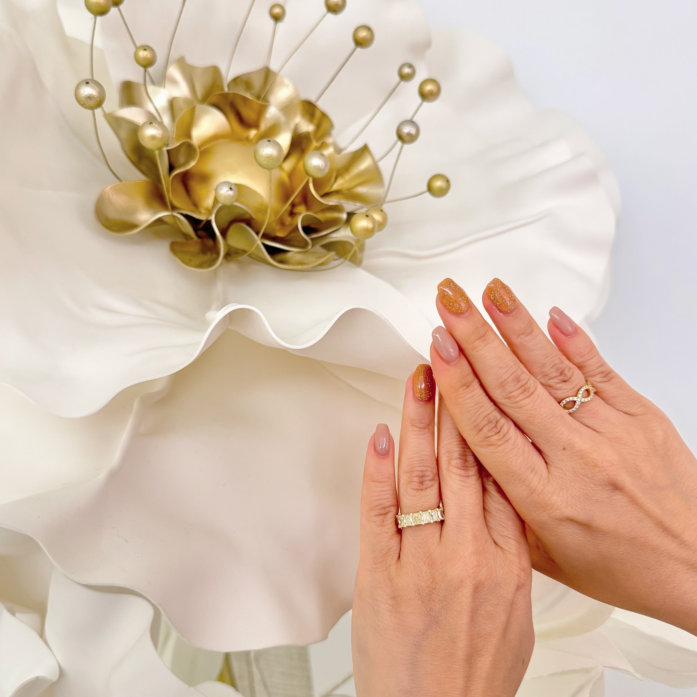 ［プリズム］リング ダイヤ 1pc0.3ct×7pc SQ K18YG