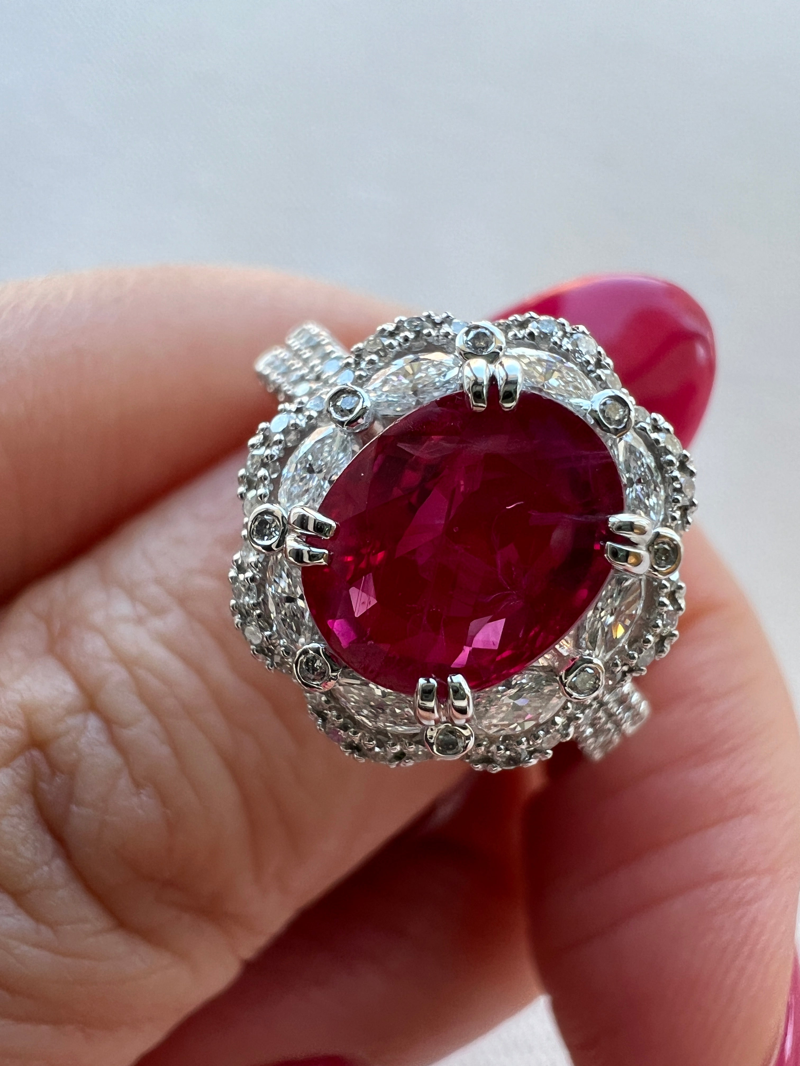 ルビーの水遊び