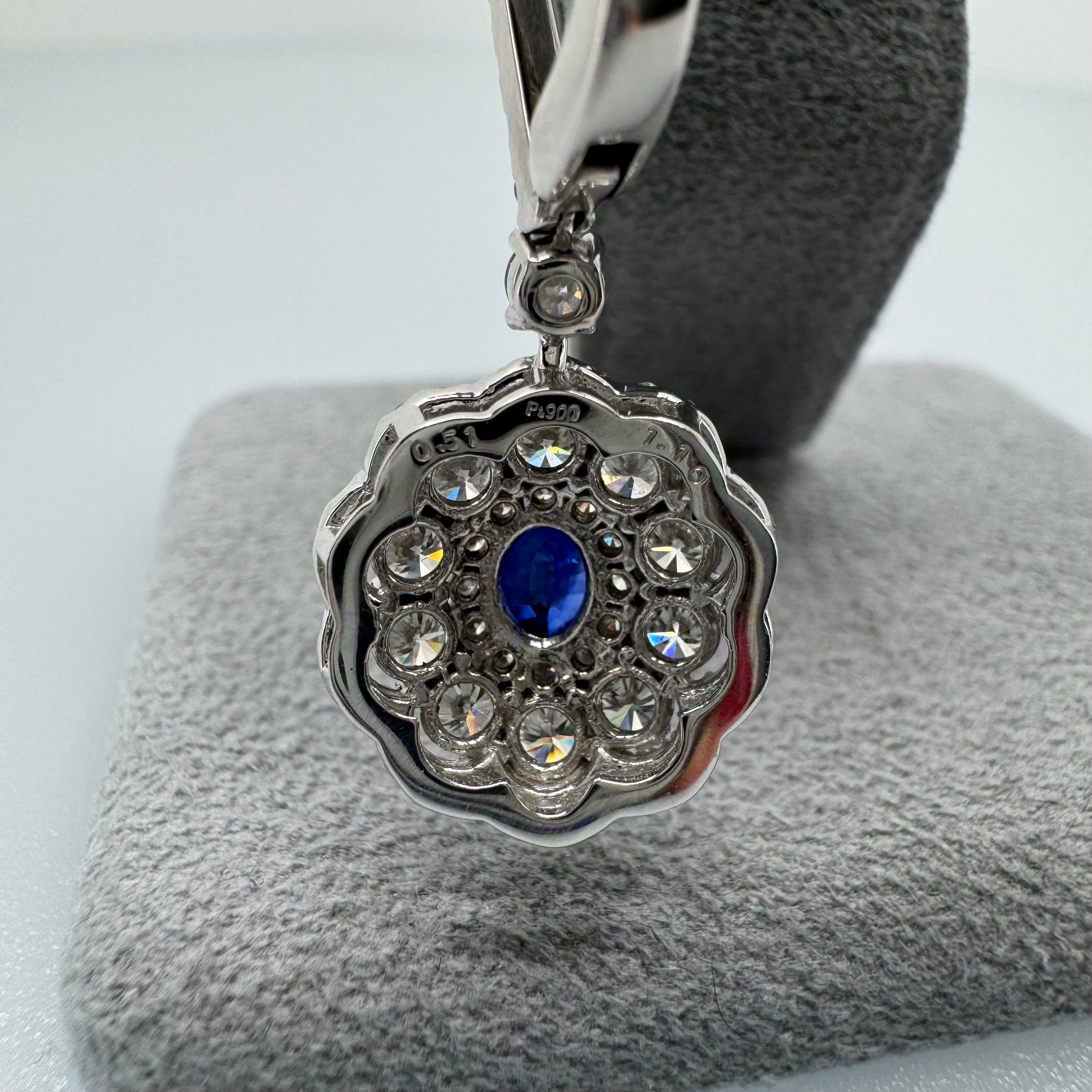 ［ダリアの羽］ピアス ブルーサファイア