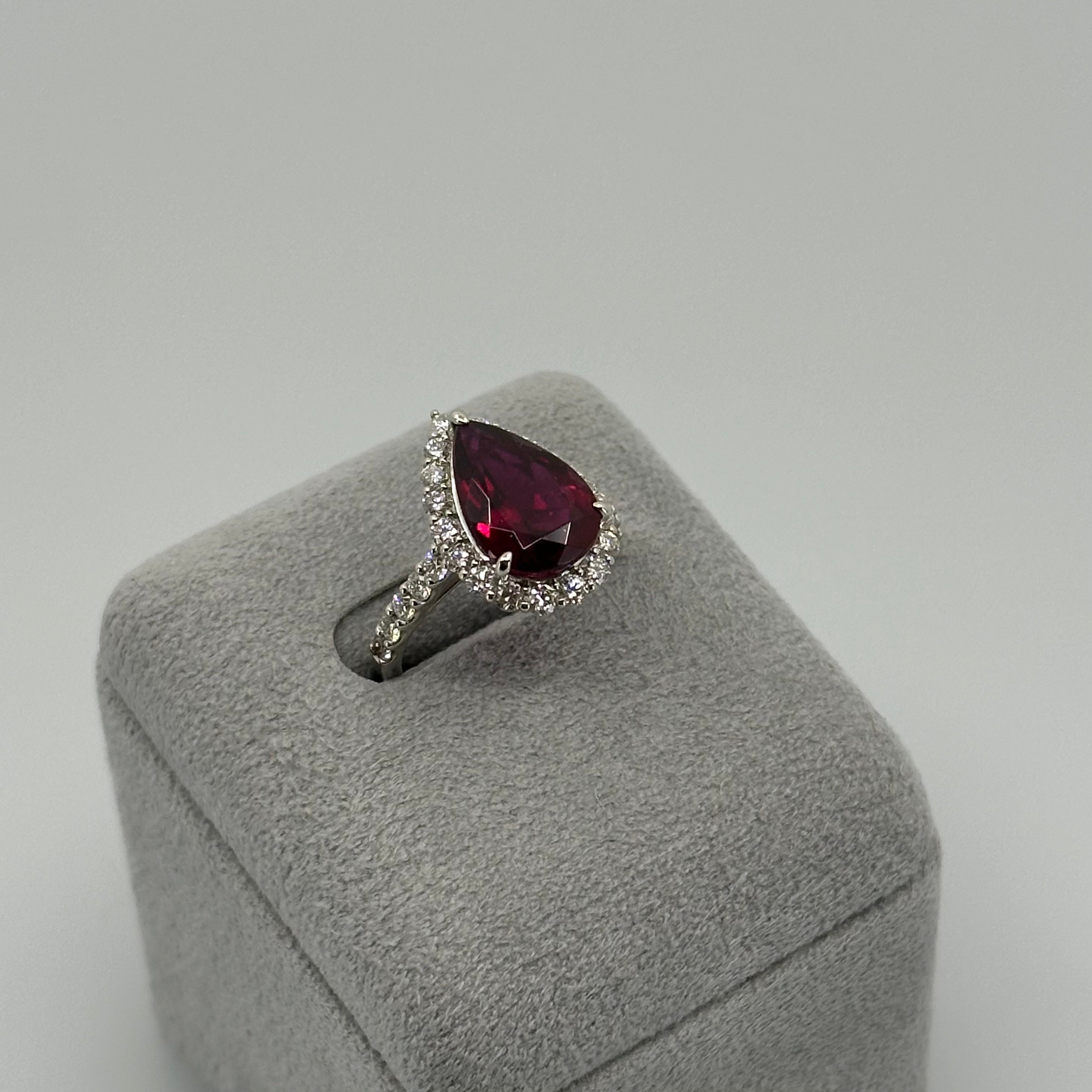 156［一点物］リング ルベライト 3.5ct PS PT