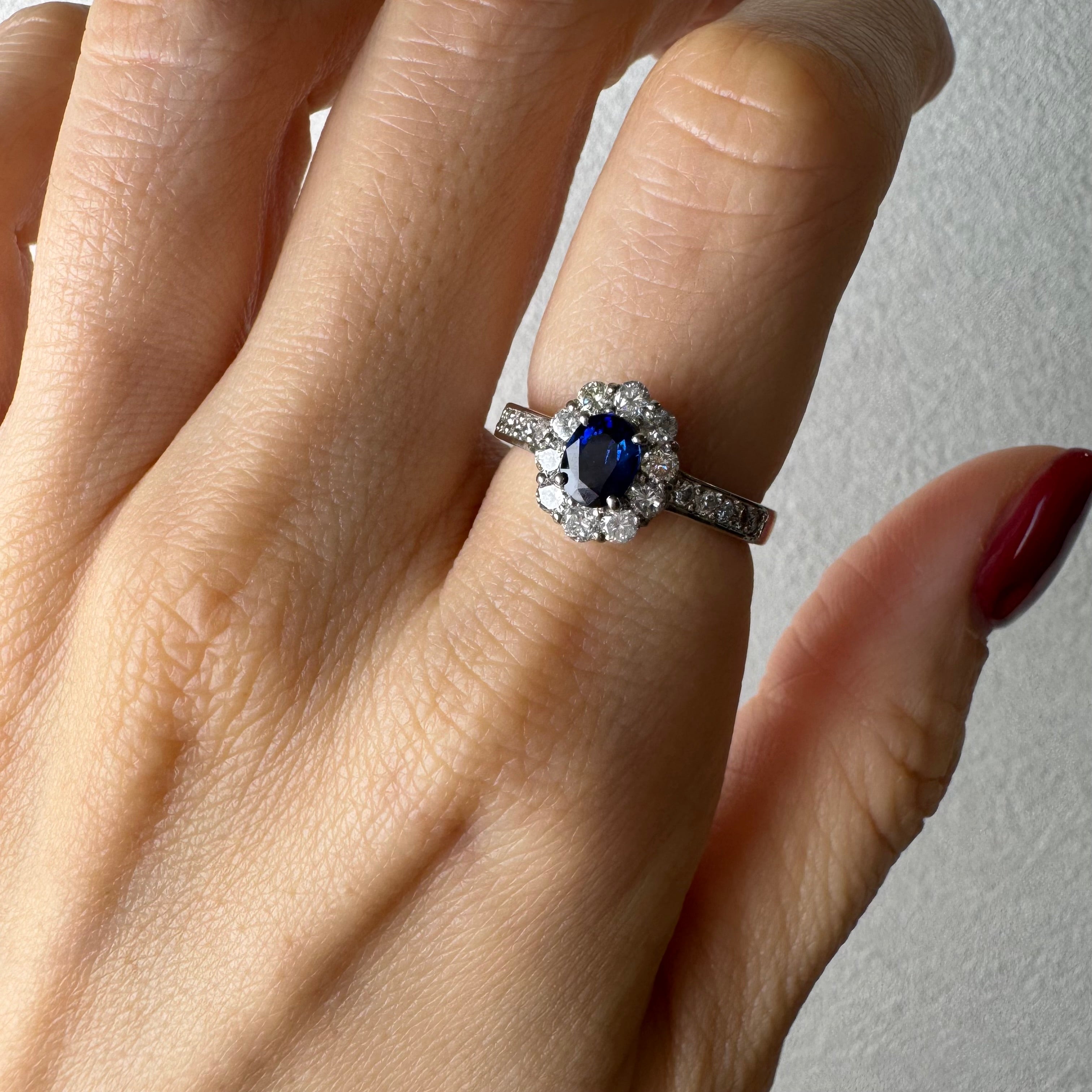 105［一点物］リング ロイヤルブルーサファイア 0.6ct前後 OV PT