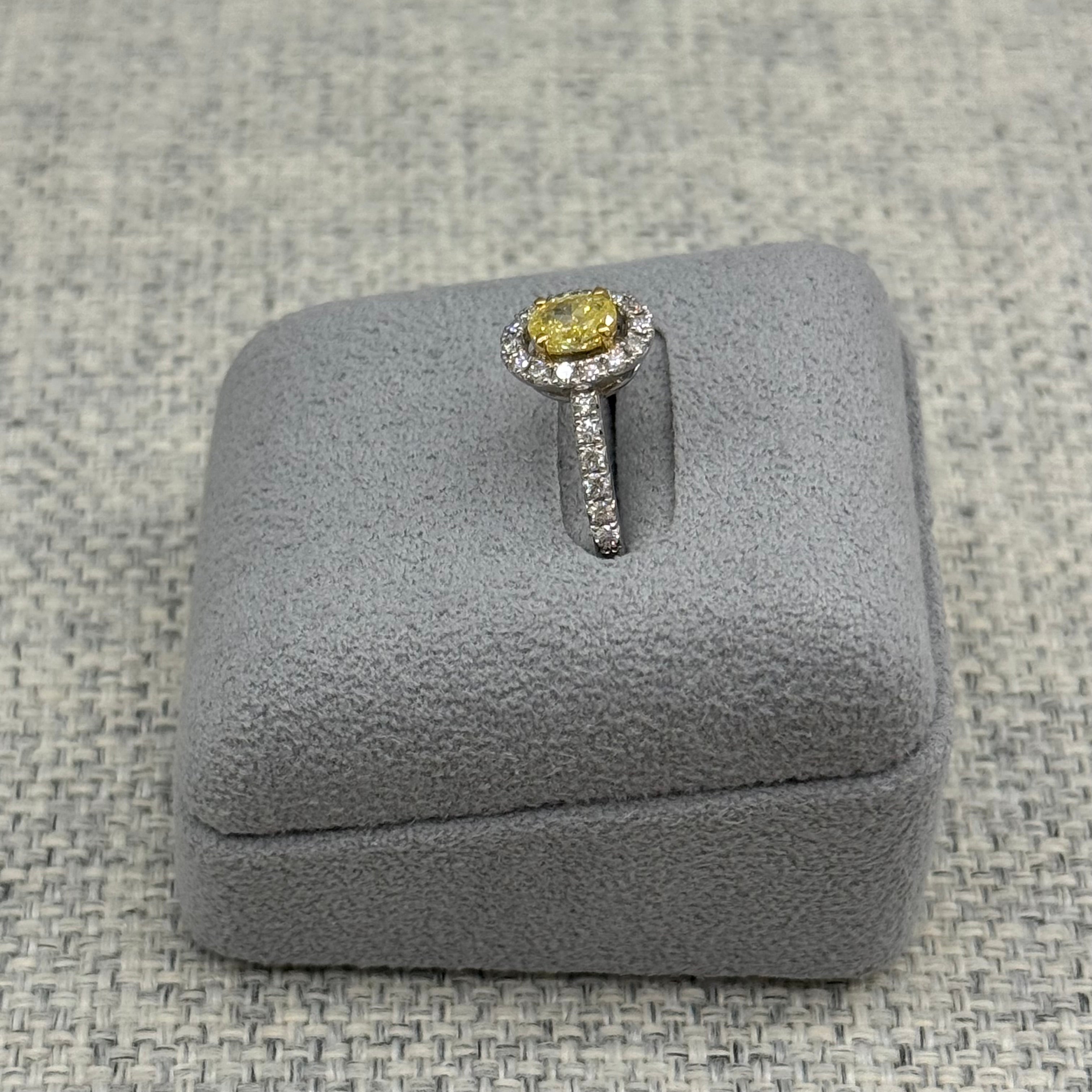 ［一点物］リング ダイヤ FIY 0.5ct PT OV