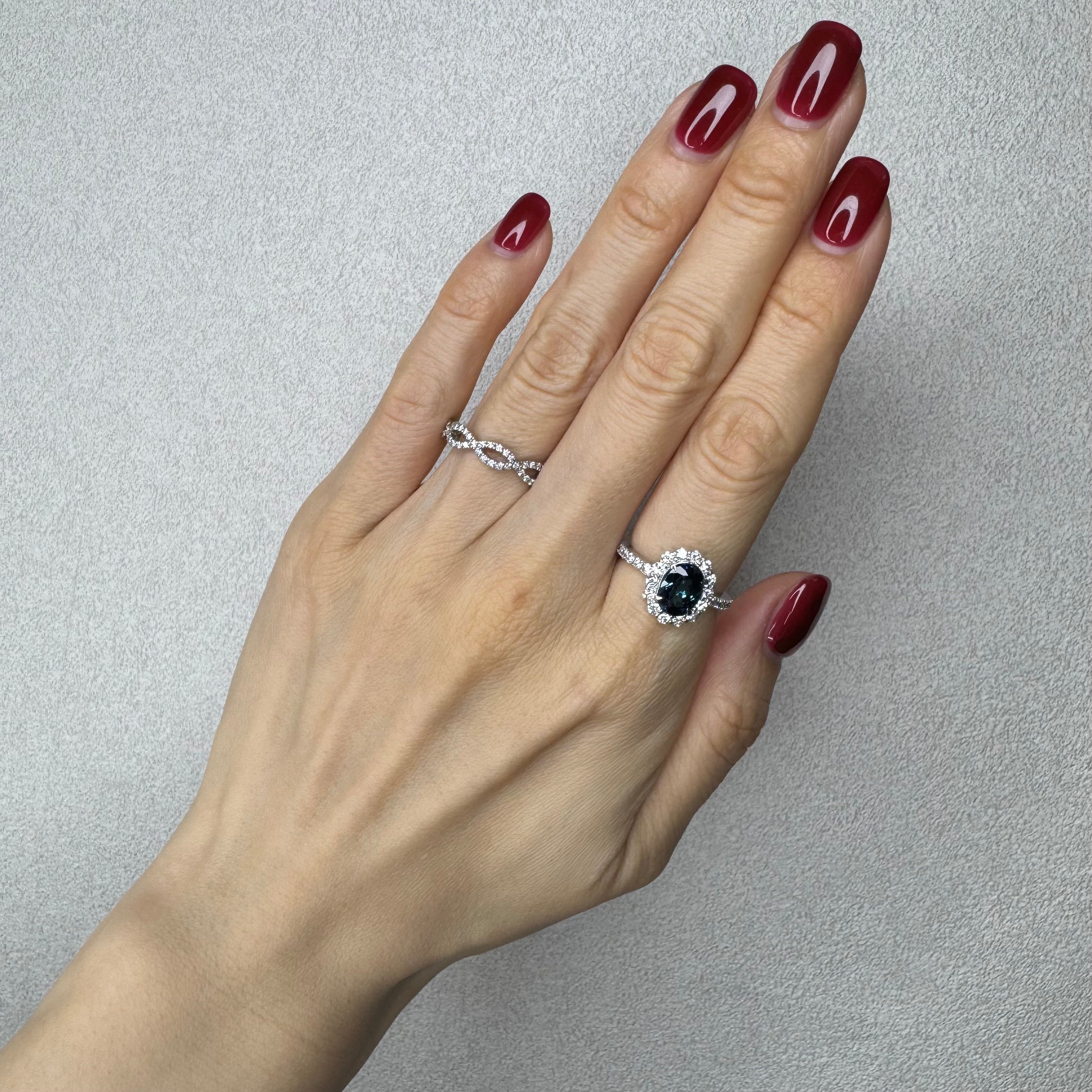 187［一点物］リング インディゴライトトルマリン 1.7ct前後 OV PT