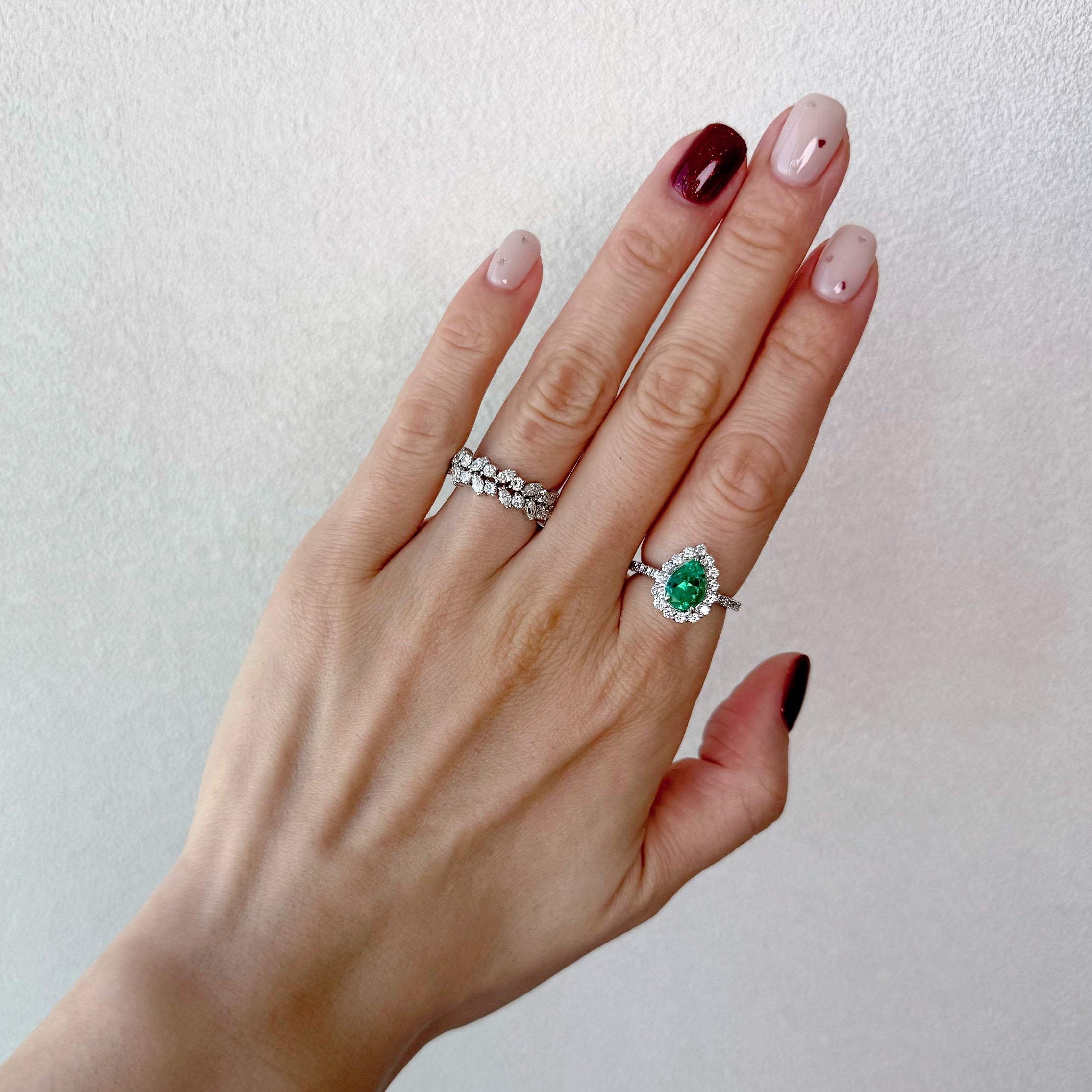 49［一点物］リング エメラルド 1.5ct PS PT