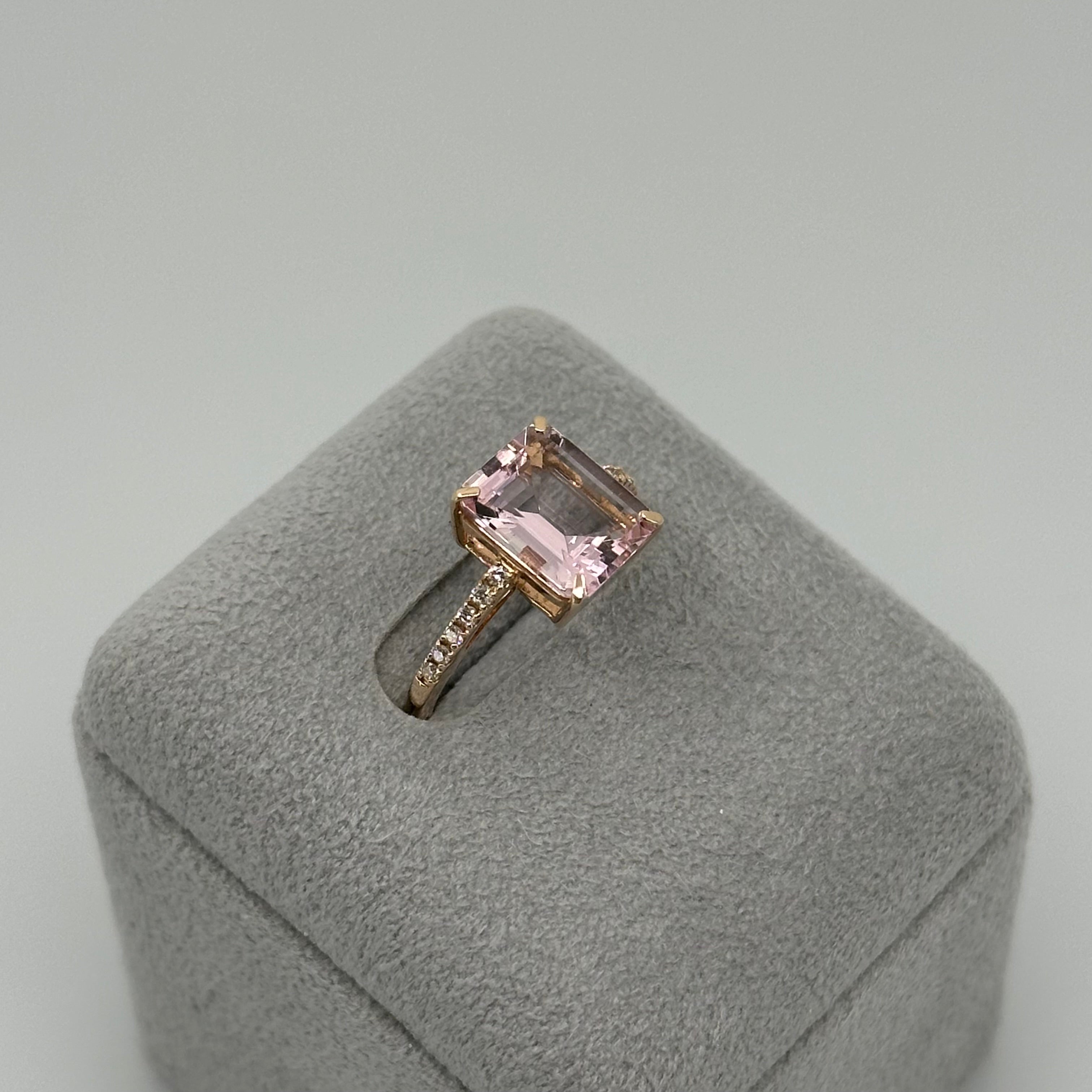 ［フロリナ］リング モルガナイト/アクア/ペリドット 2ct前後 SQ