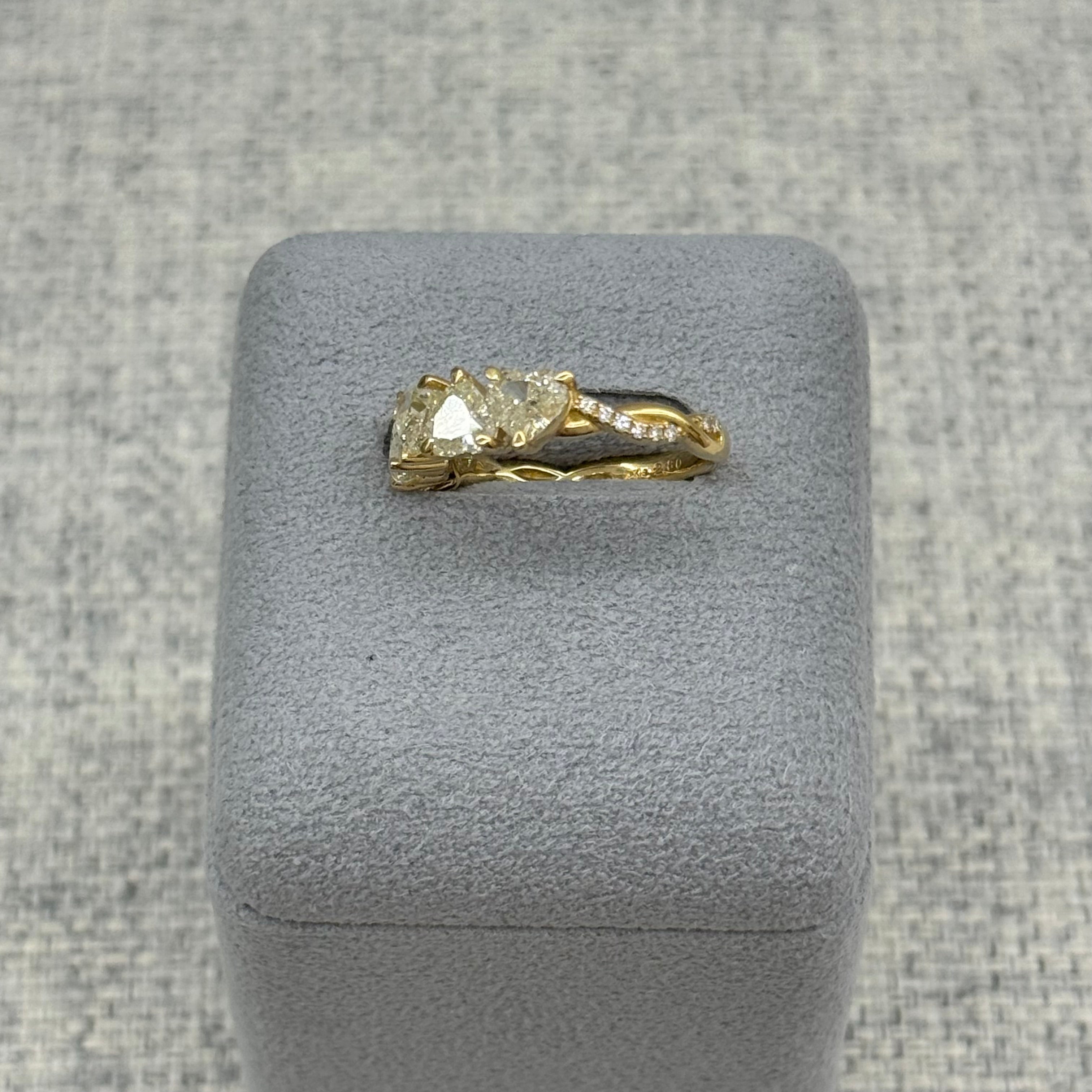 ［アメリインフィニティ］リング ダイヤ 1pc0.5ct×5pc HS YG