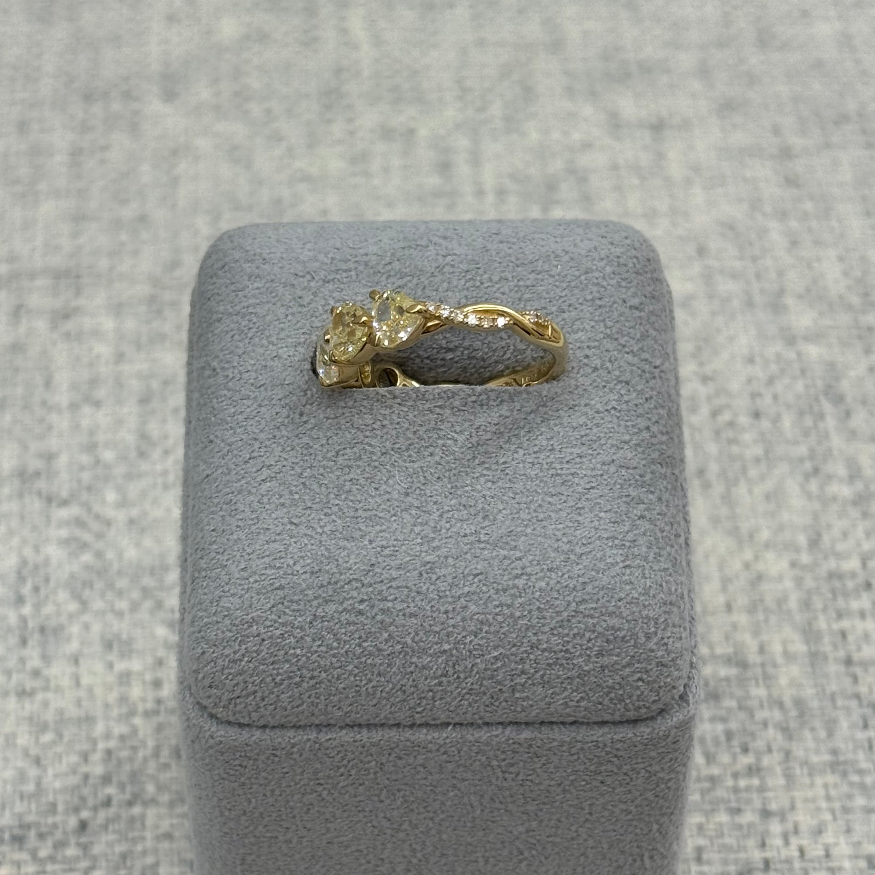 ［アメリインフィニティ］リング ダイヤ 1pc0.5ct×5pc HS YG