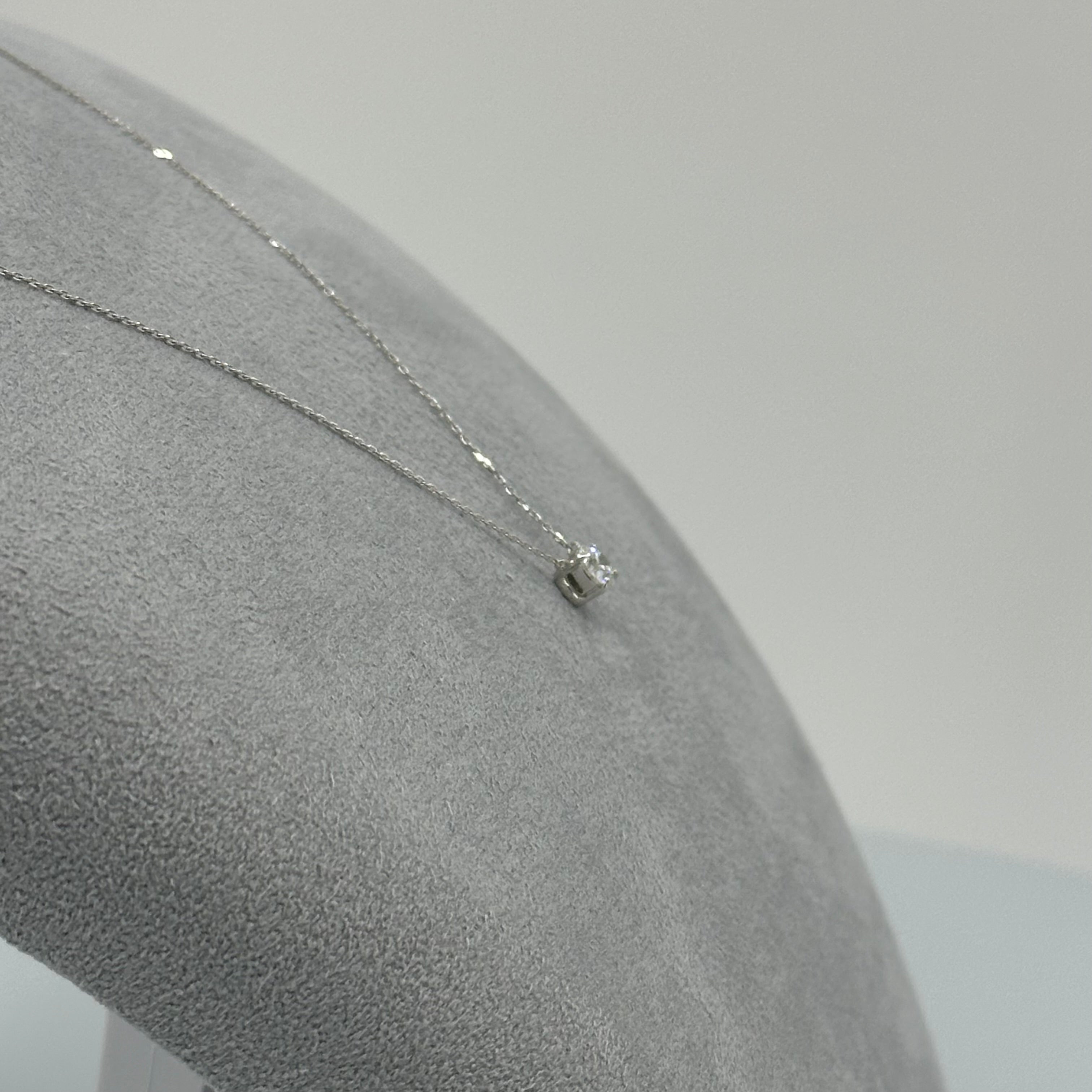 ［ポインターノーマル］ネックレス ダイヤ 中石0.5ct