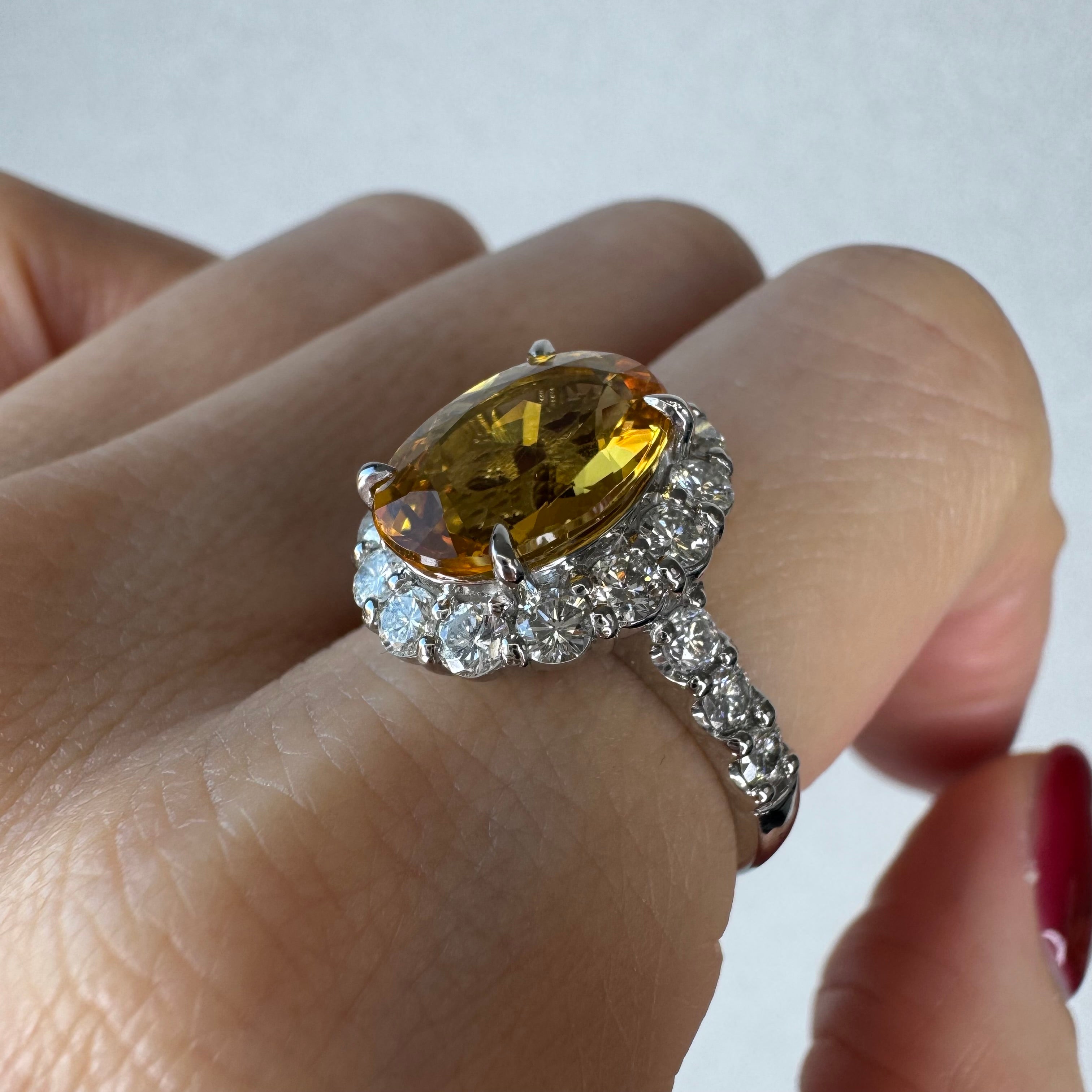 38［一点物］リング ゴールデンベリル 3.3ct前後 OV PT