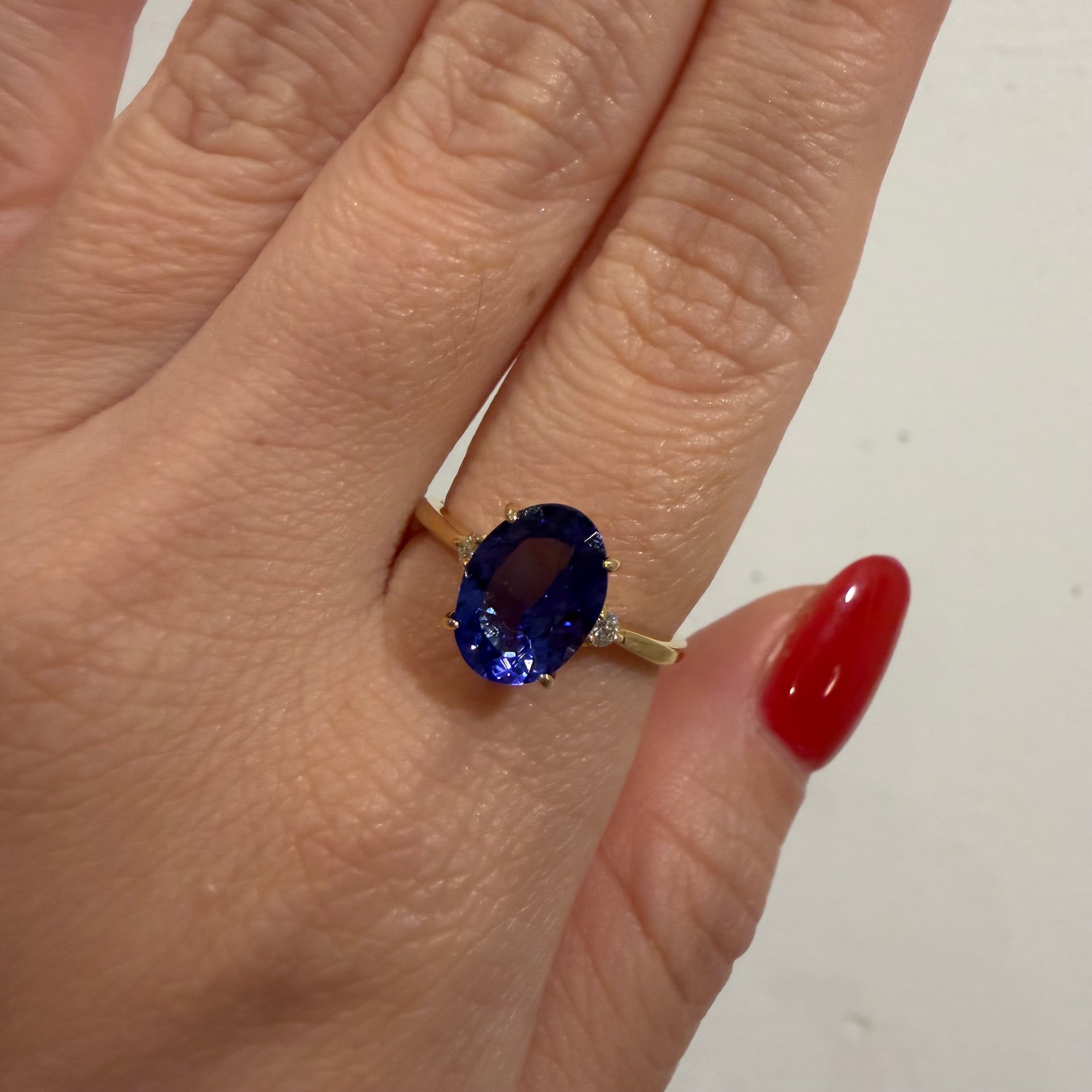 [新作/個数限定/BONBON］リング タンザナイト OV/EM