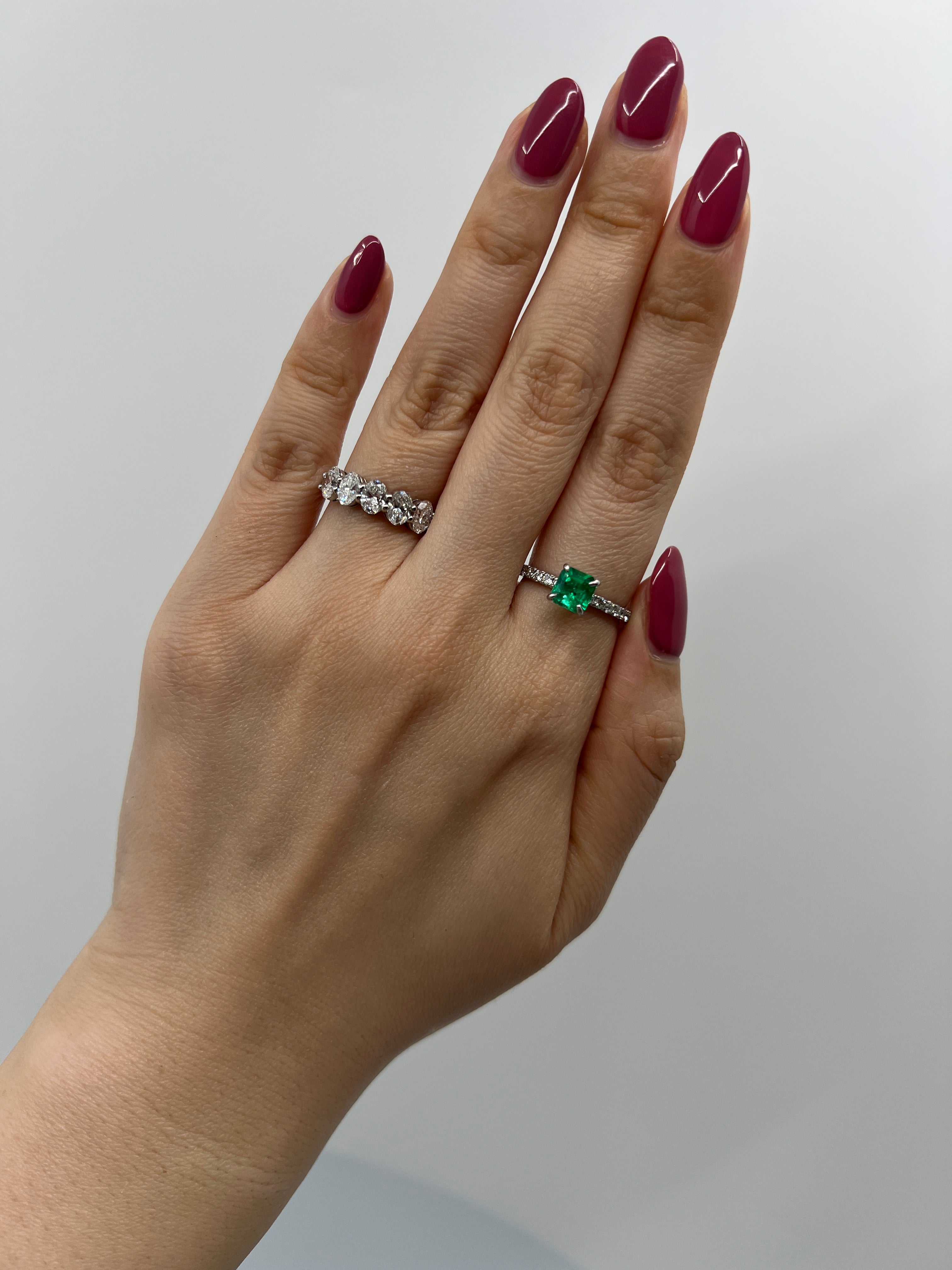 ［アルル］リング エメラルド 0.9ct SQ PT