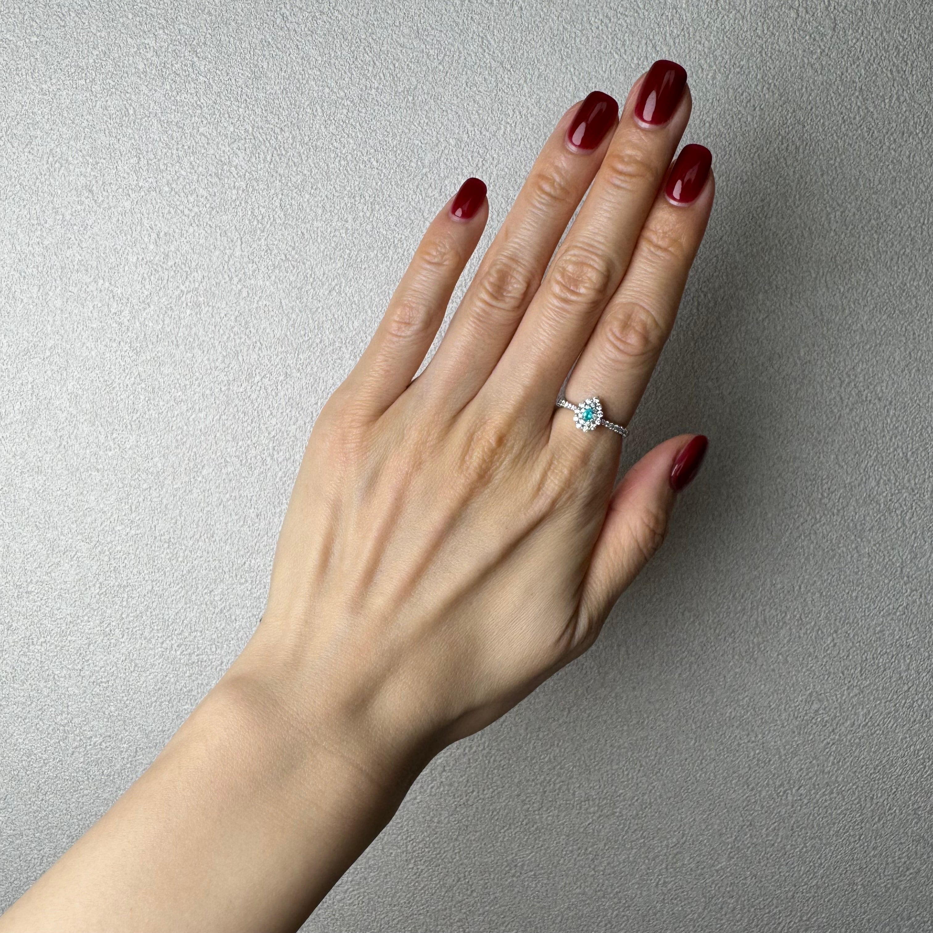 185［一点物］リング パライバトルマリン0.06ct PS