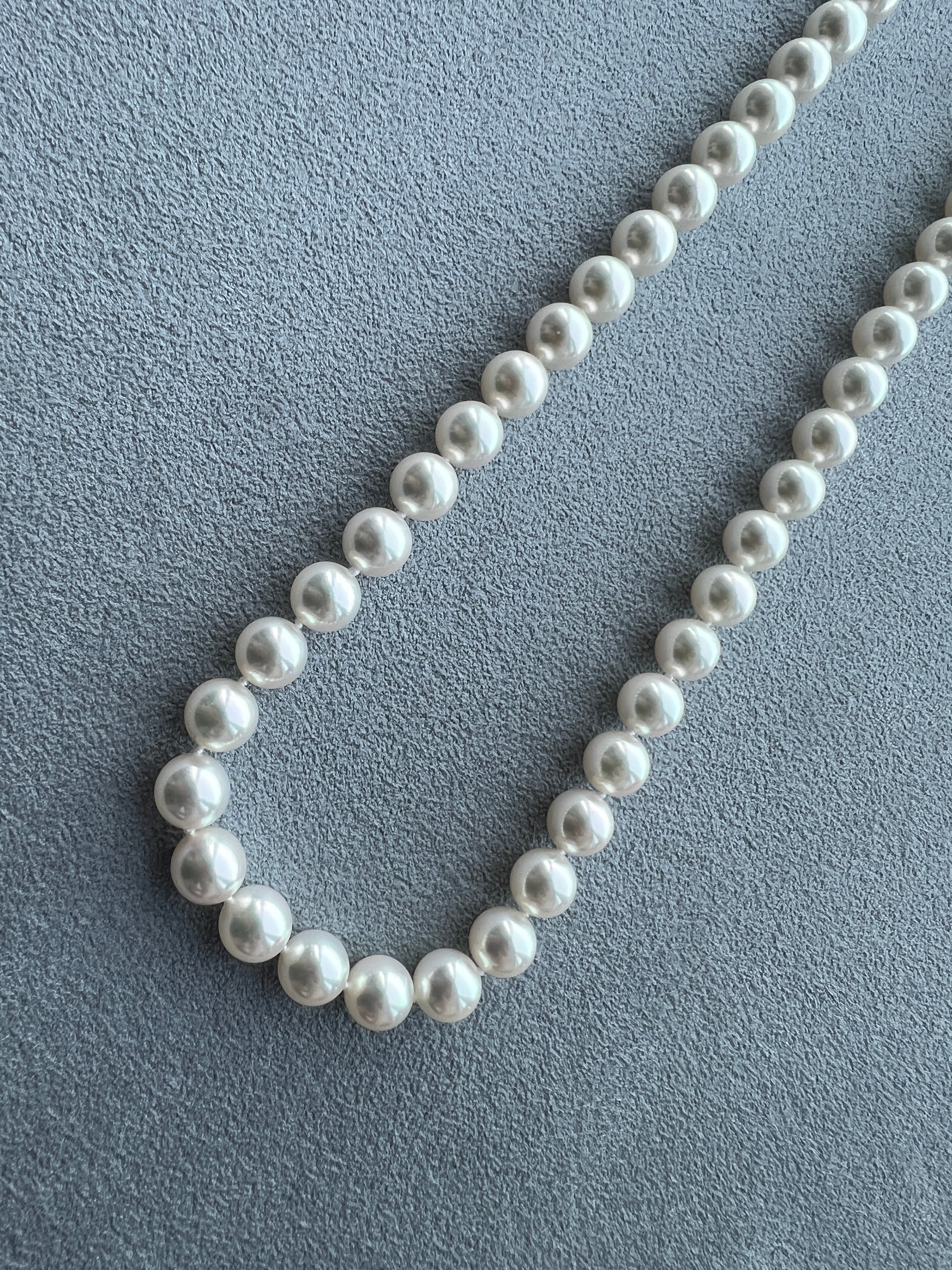 ［クラシックパールネックレス］あこや真珠8−8.5mm