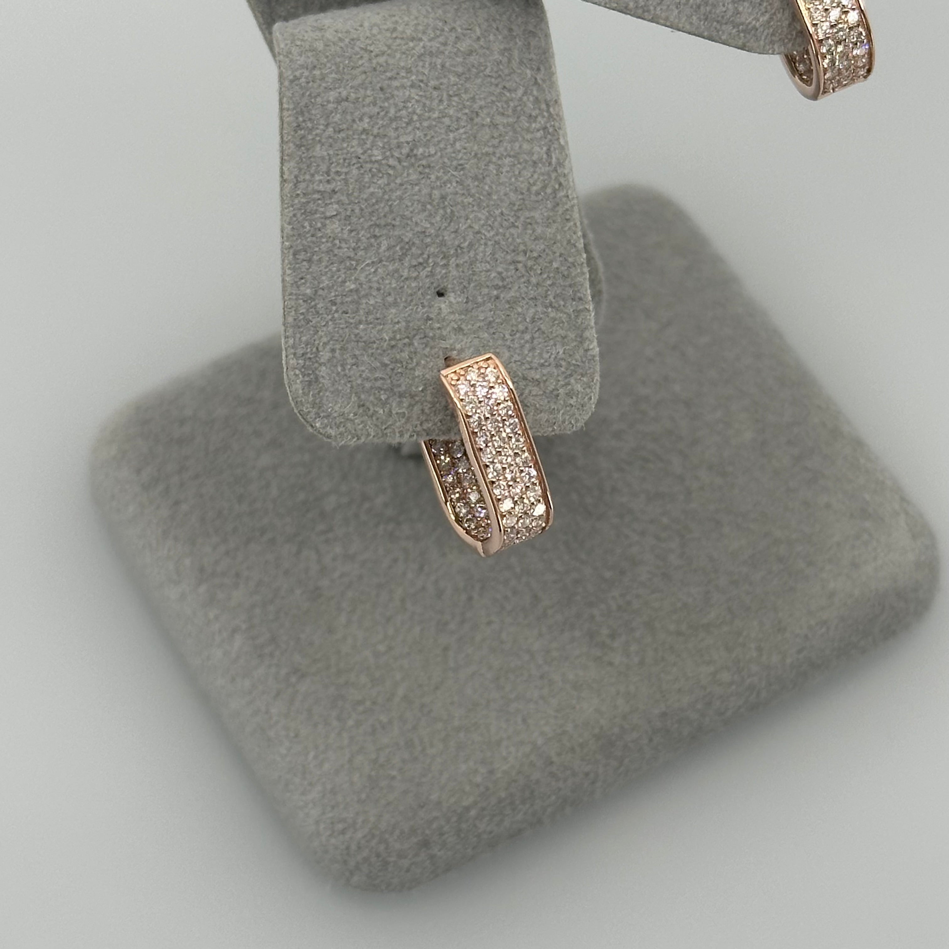 ［プレシャス］ ダイヤモンドフープピアス