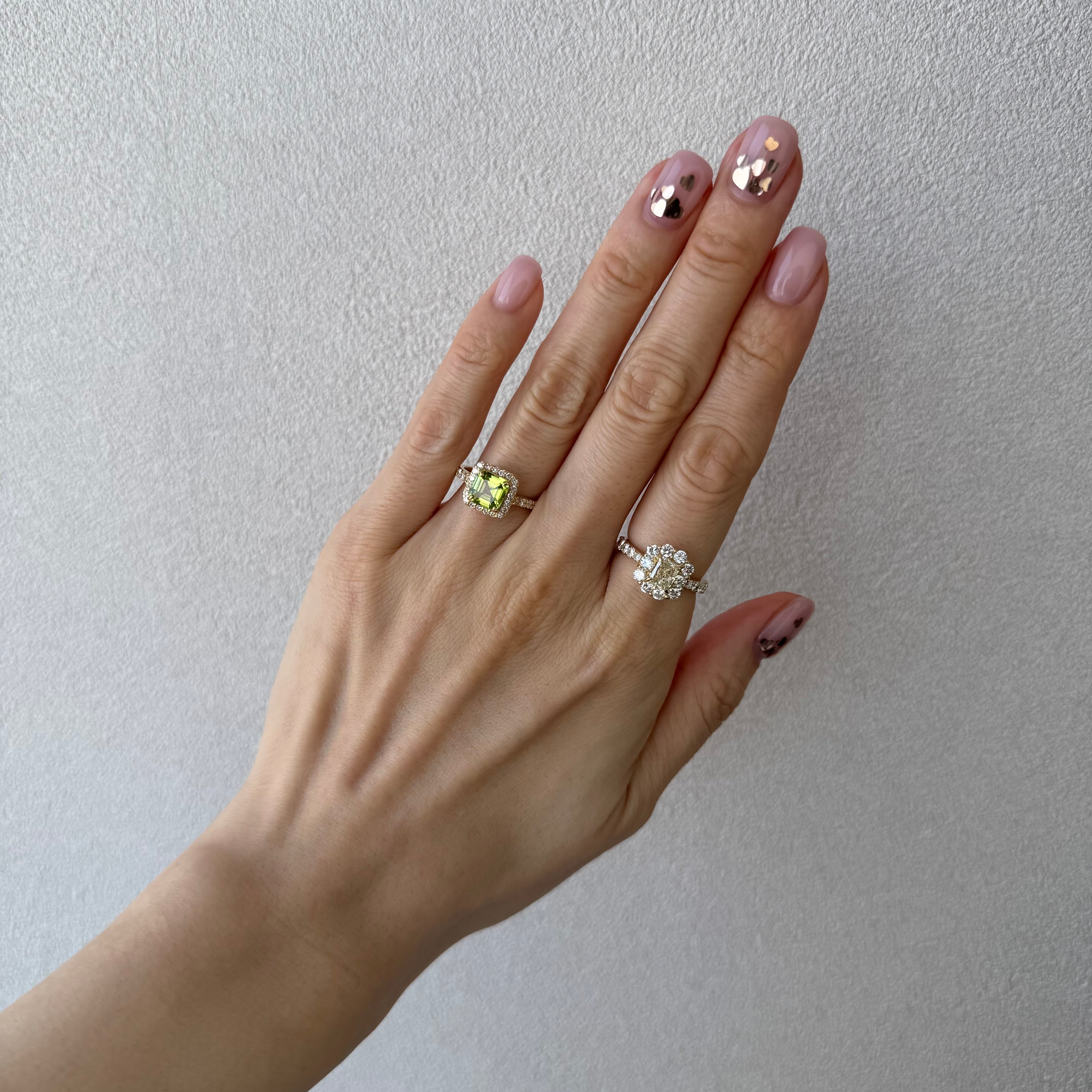 25［一点物］リング ダイヤ 0.8ct SQ K18YG